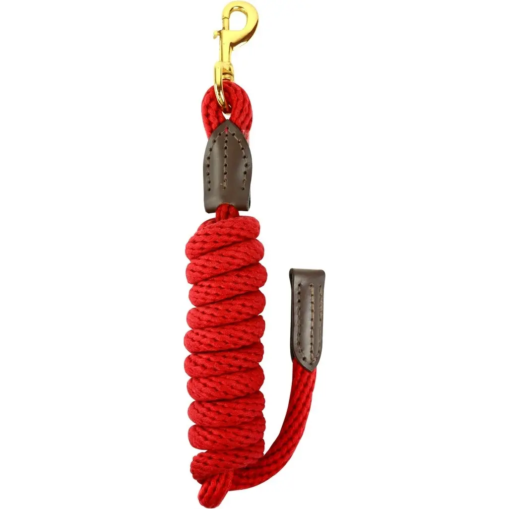 Führstrick mit Karabinerhaken CUIR rot 200cm