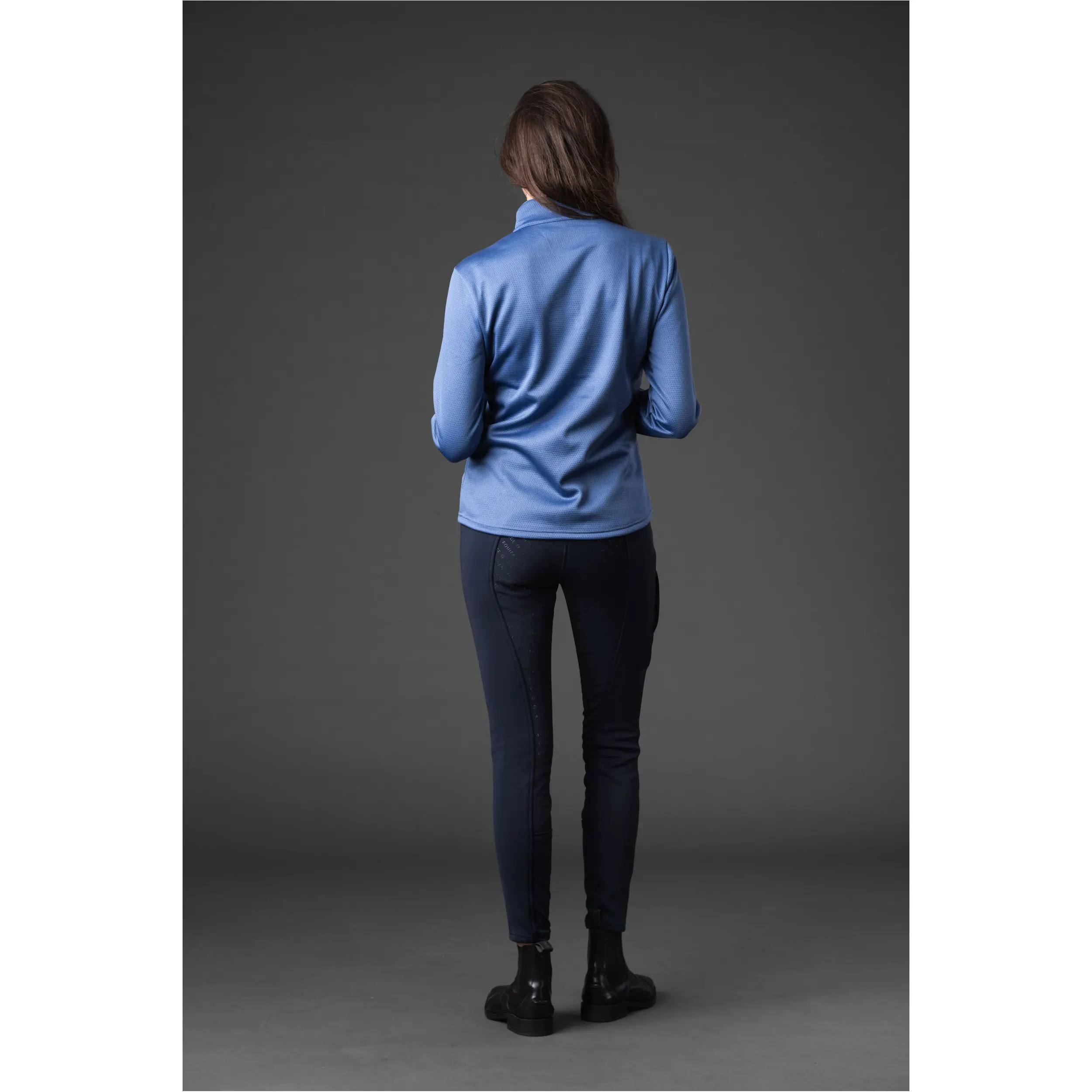 Damen Funktionsshirt Langarm SCARLET half-zip dutch blue