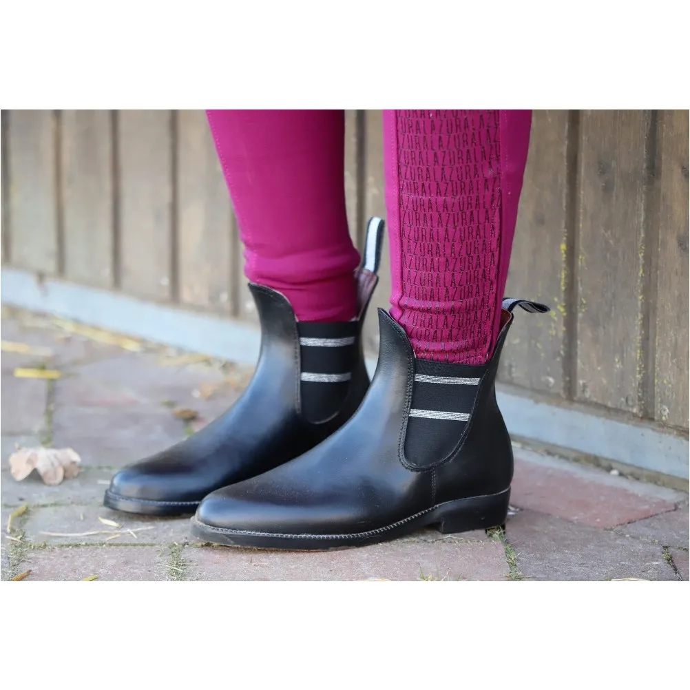 Jodhpur Gummistiefelette STYLE LUREX schwarz