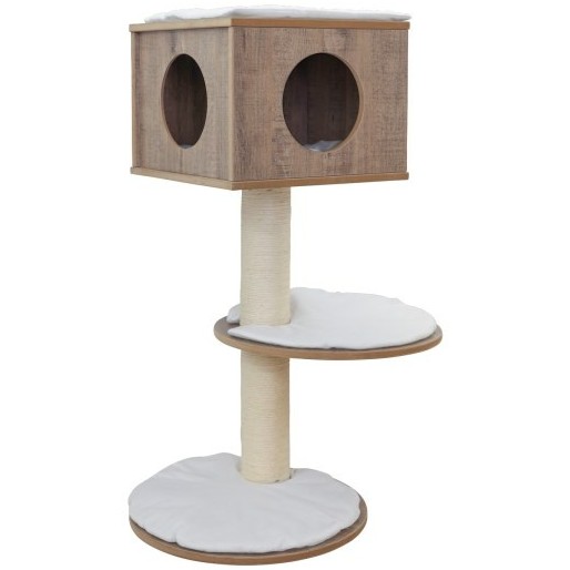 Wandkratzbaum DINARI light braun/weiß 45x45x106cm