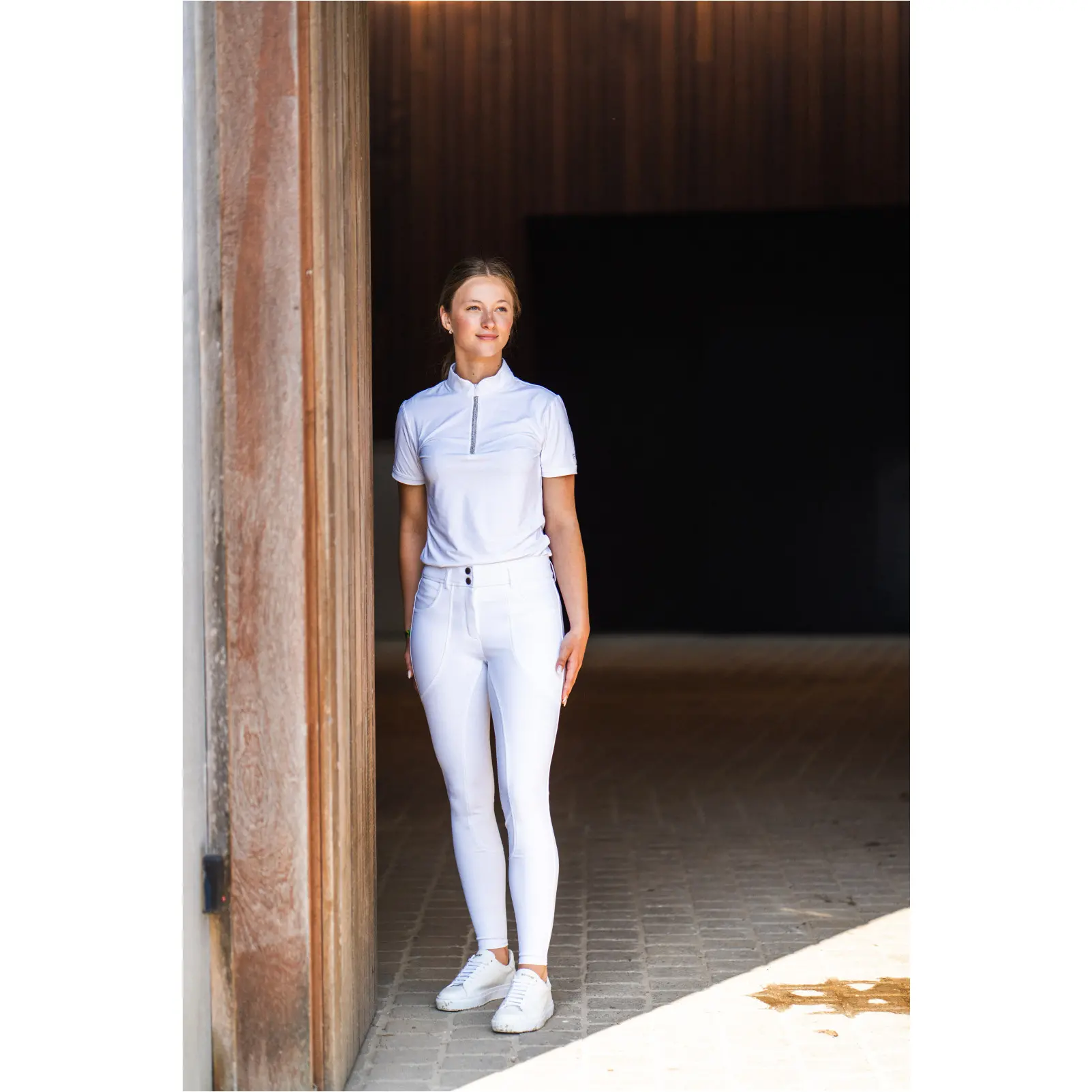 Damen Showshirt Kurzarm NICE weiß