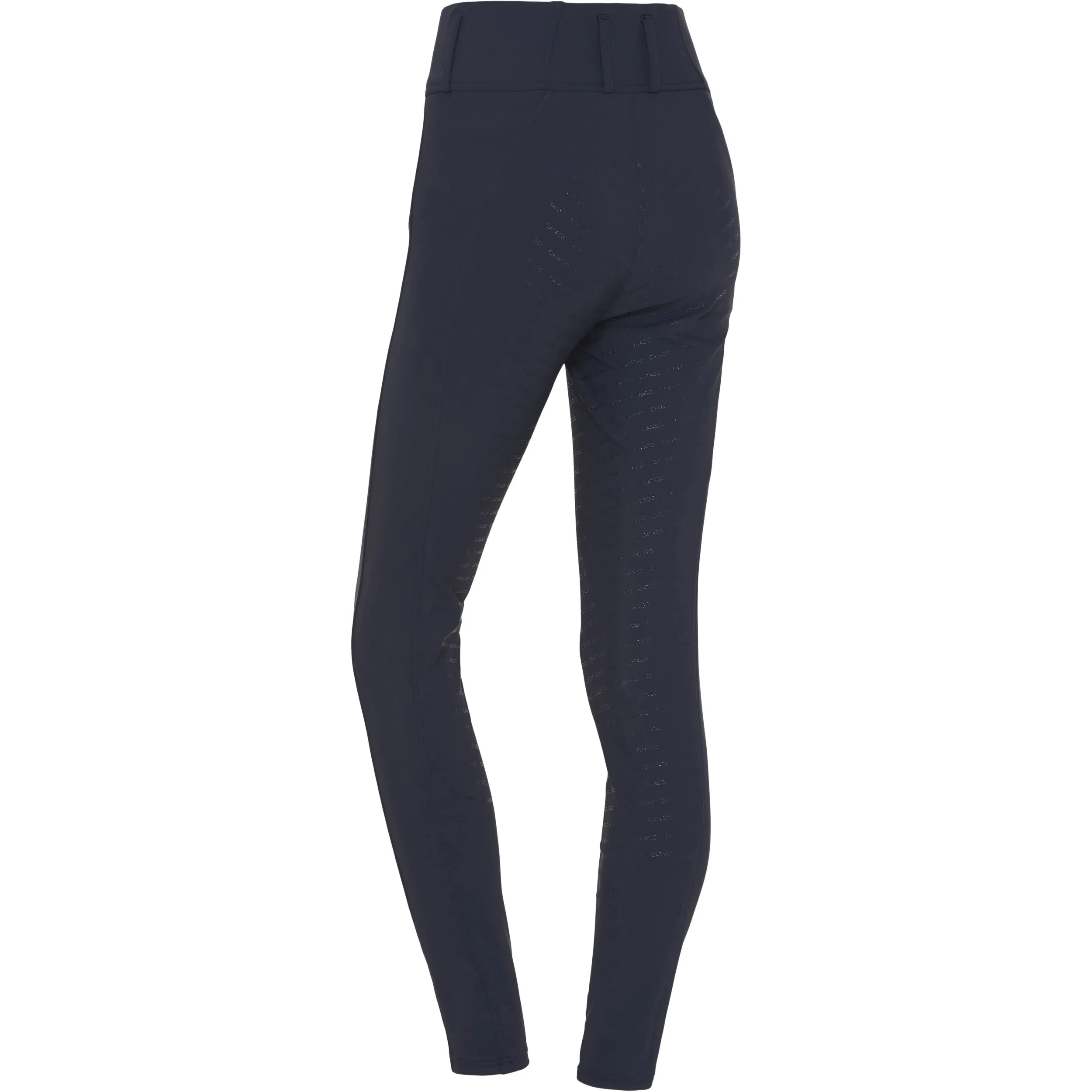 Damen Reitleggings Silikon Vollbesatz RIVER F/G mit Gürtelschlaufen navy