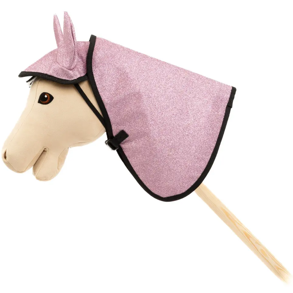 Spielzeugset Decke mit Fliegenhaube pink glitter