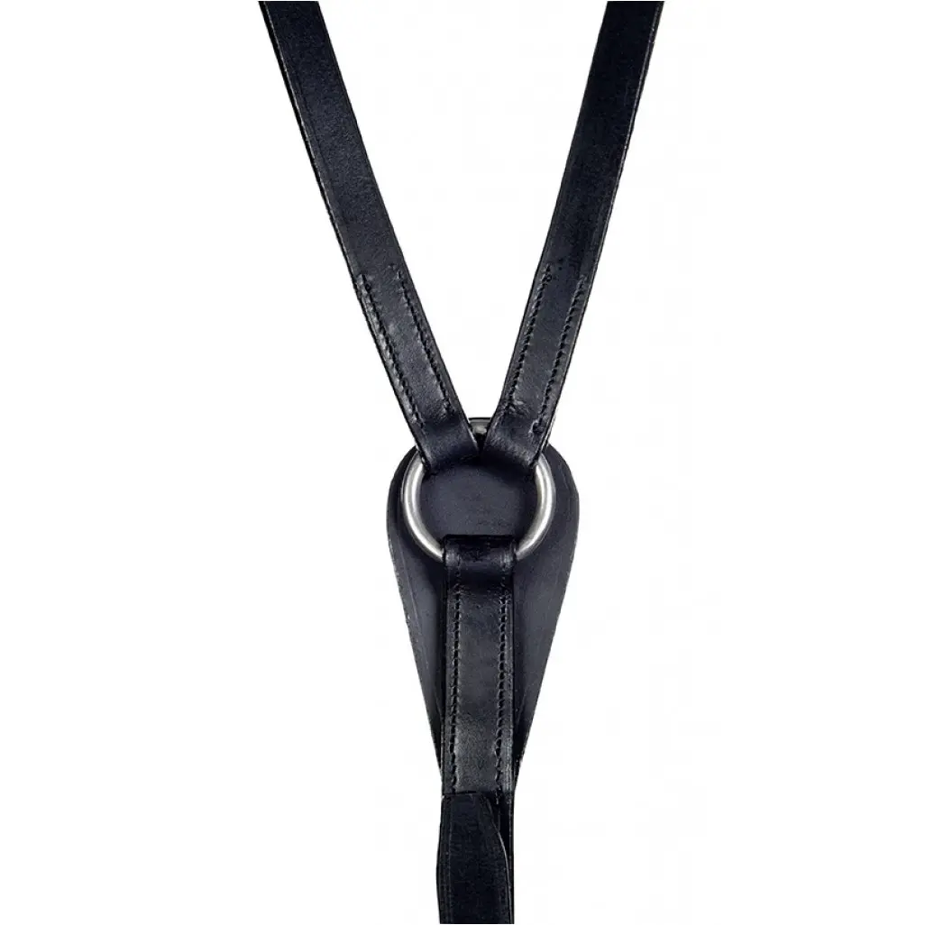 Dreieckszügel mit Edelstahlbeschlägen schwarz