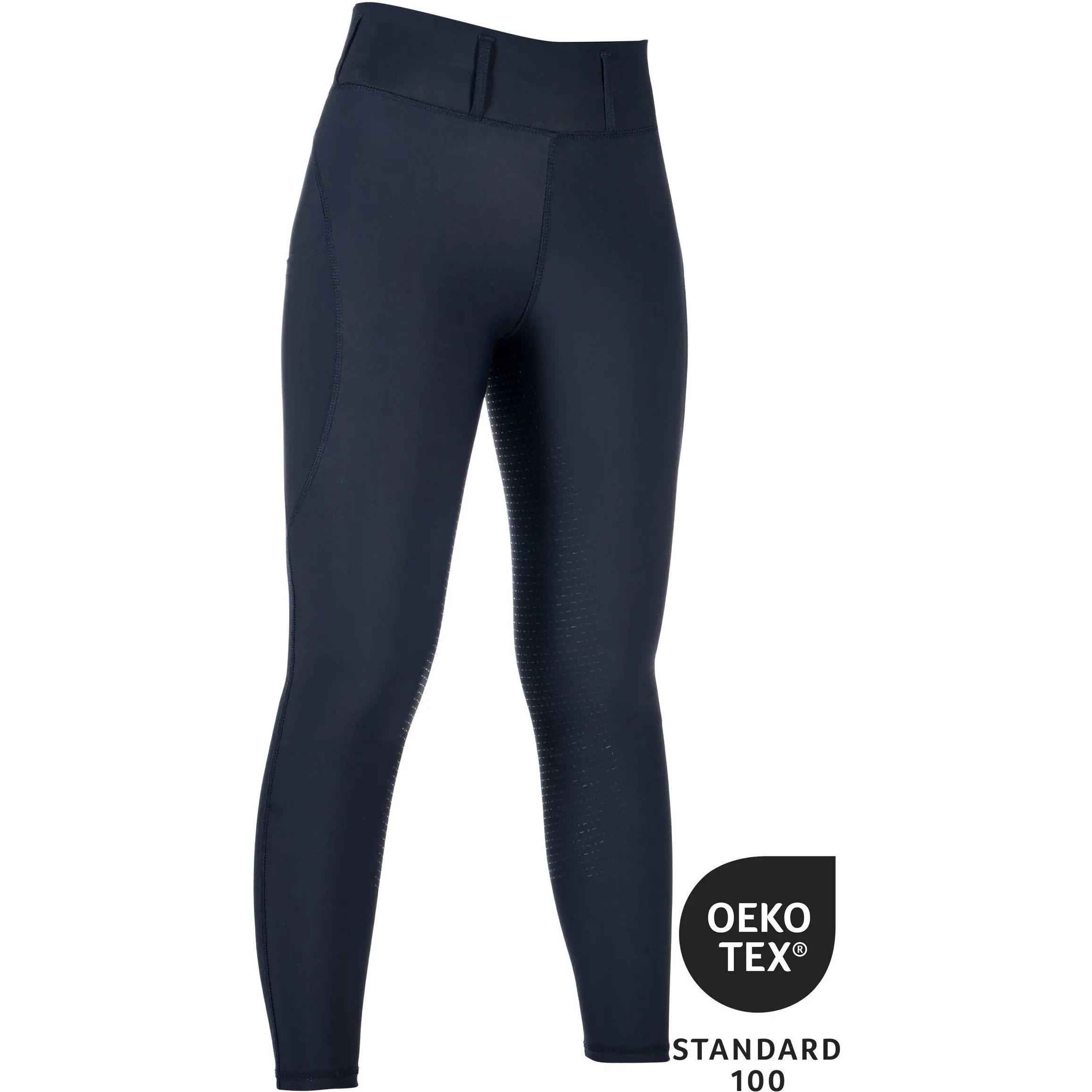 Kinder Reitleggings Silikon Vollbesatz JIL HIGH WAIST dunkelblau