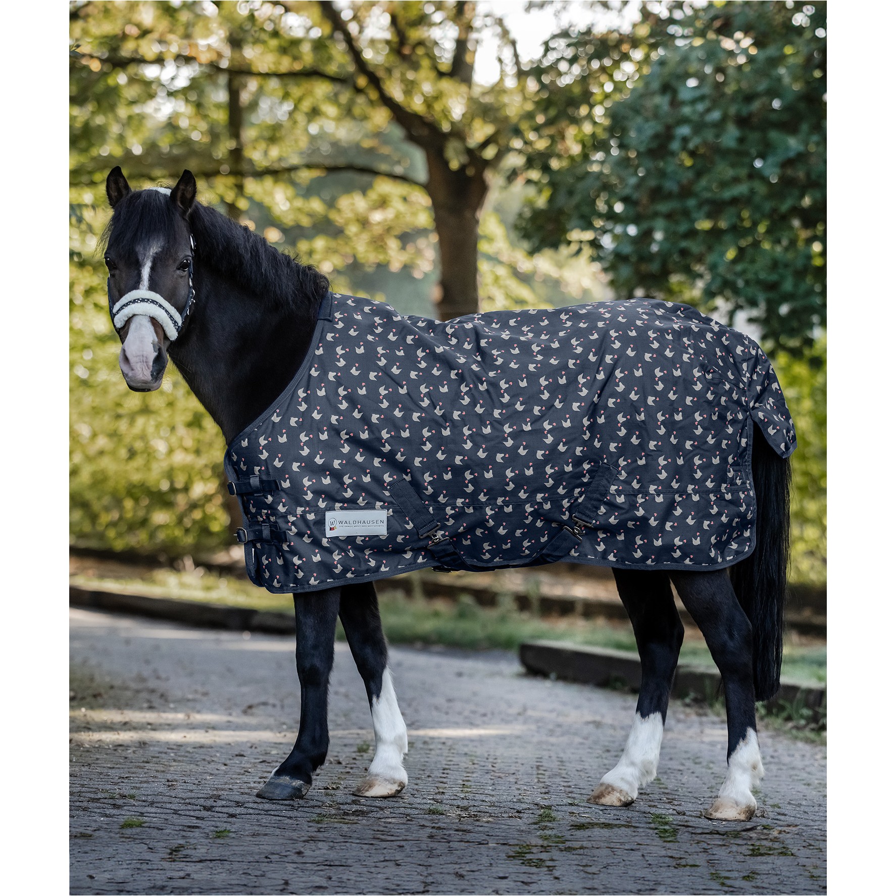 Outdoordecke LUCKY Fleece Innenfutter nachtblau