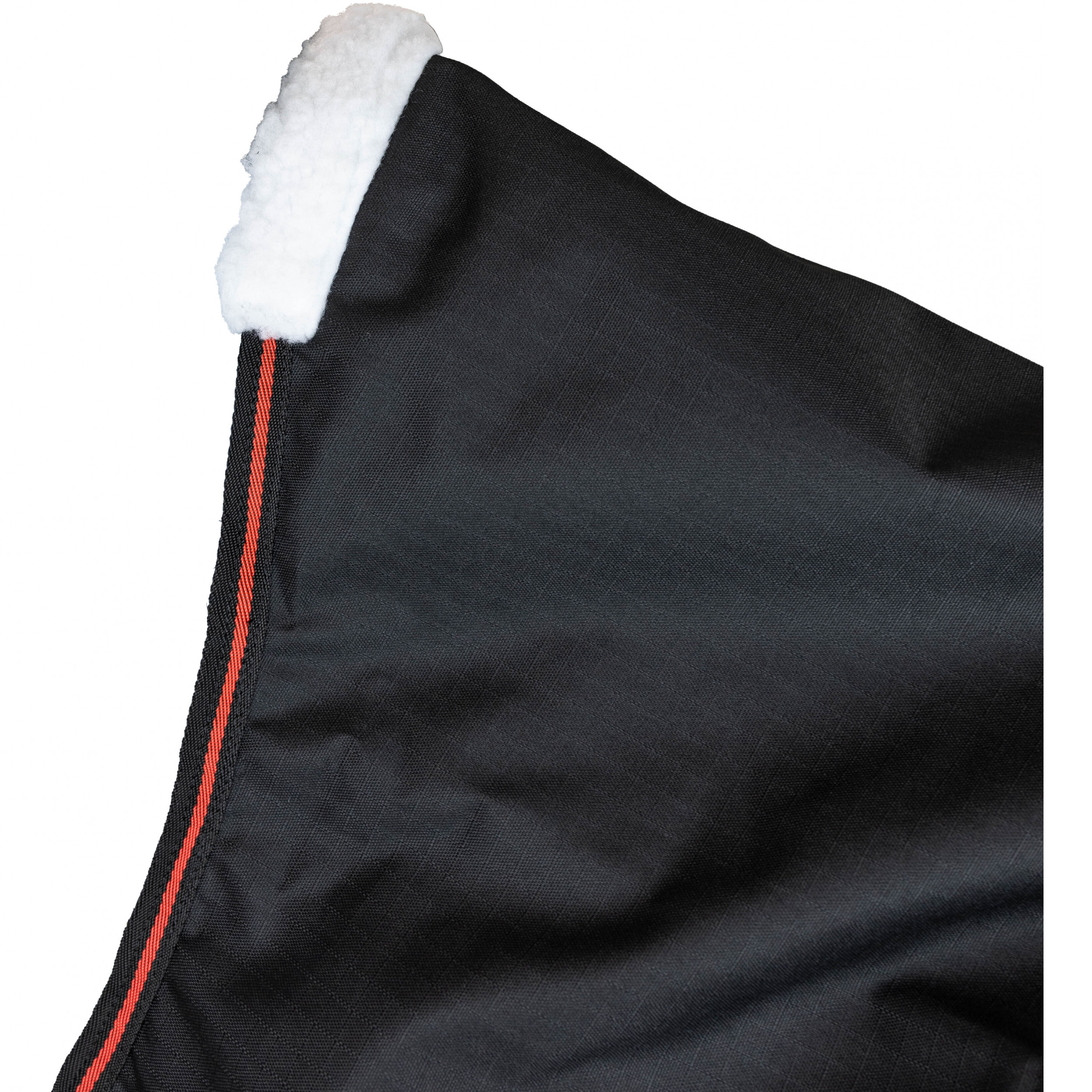 Weidedecke High Neck Polarfleece 600D BASICLINE schwarz/rot