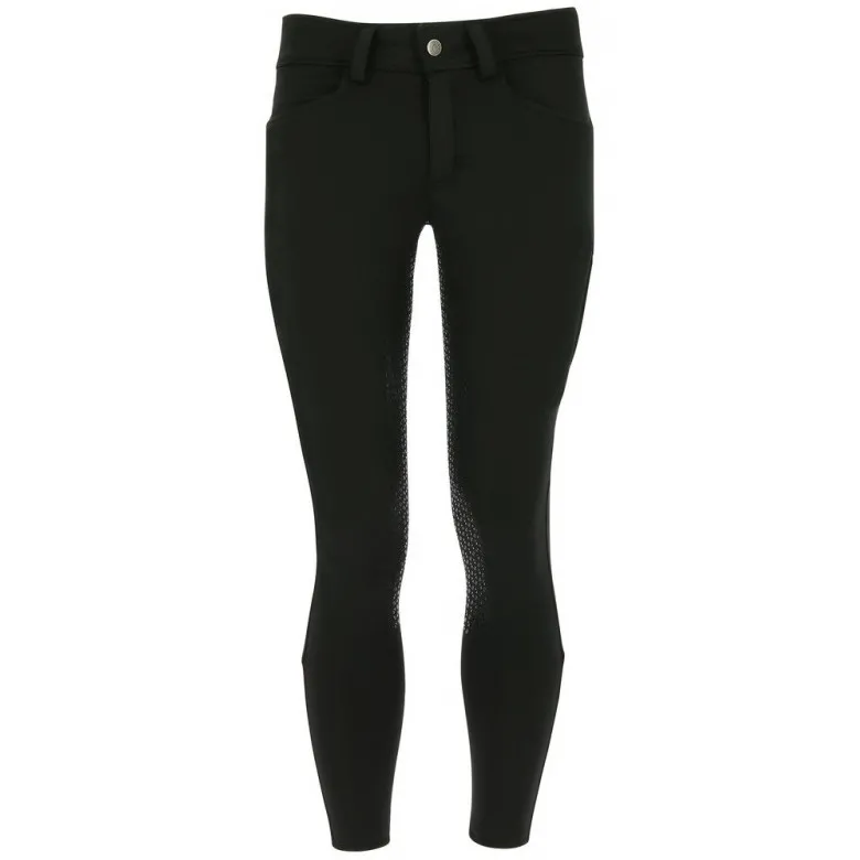 Winter Herren Reithose Silikon Vollbesatz ZERMATT Softshell schwarz