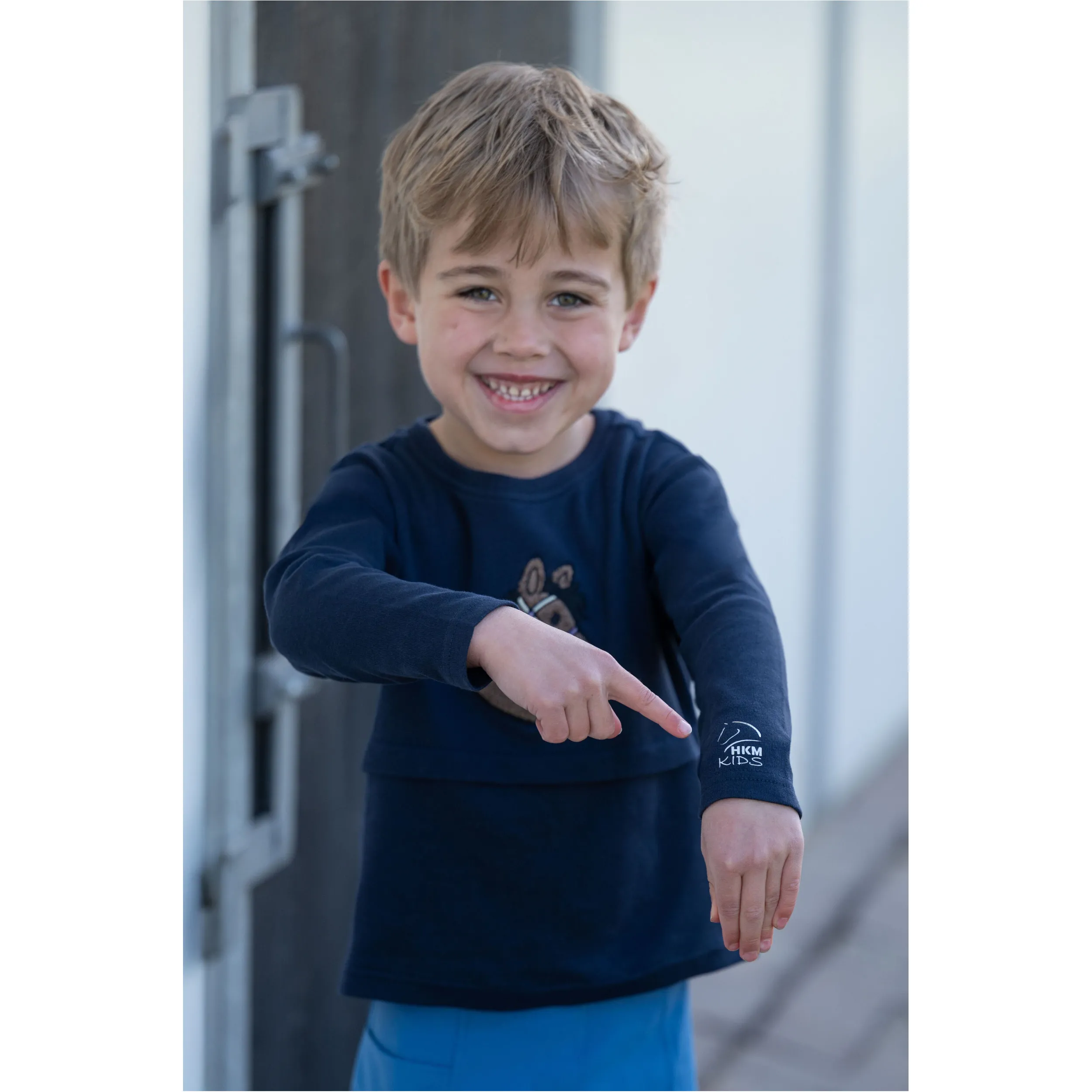 Kinder Langarmshirt MIA dunkelblau