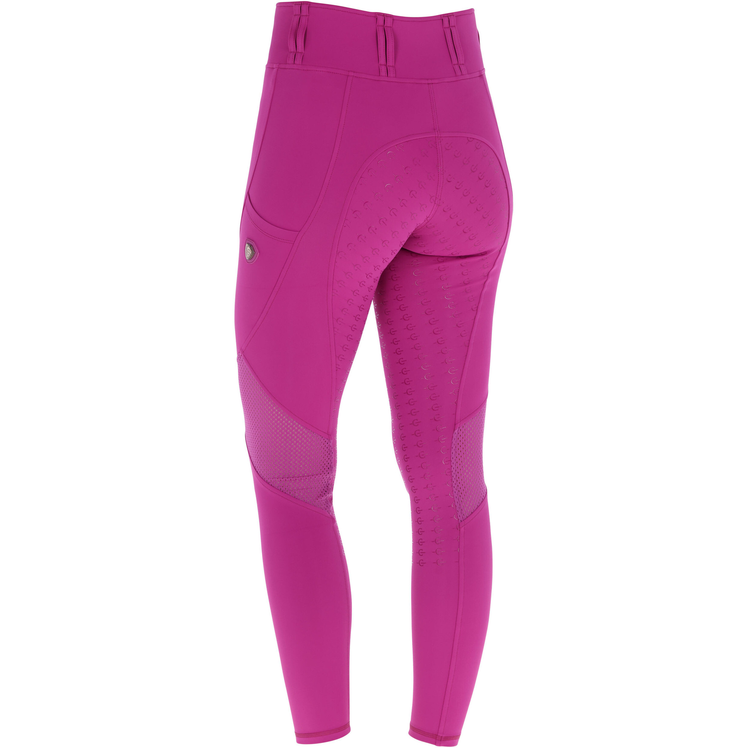 Damen Reitleggings Silikon Vollbesatz Mesh F/S 2026 light berry