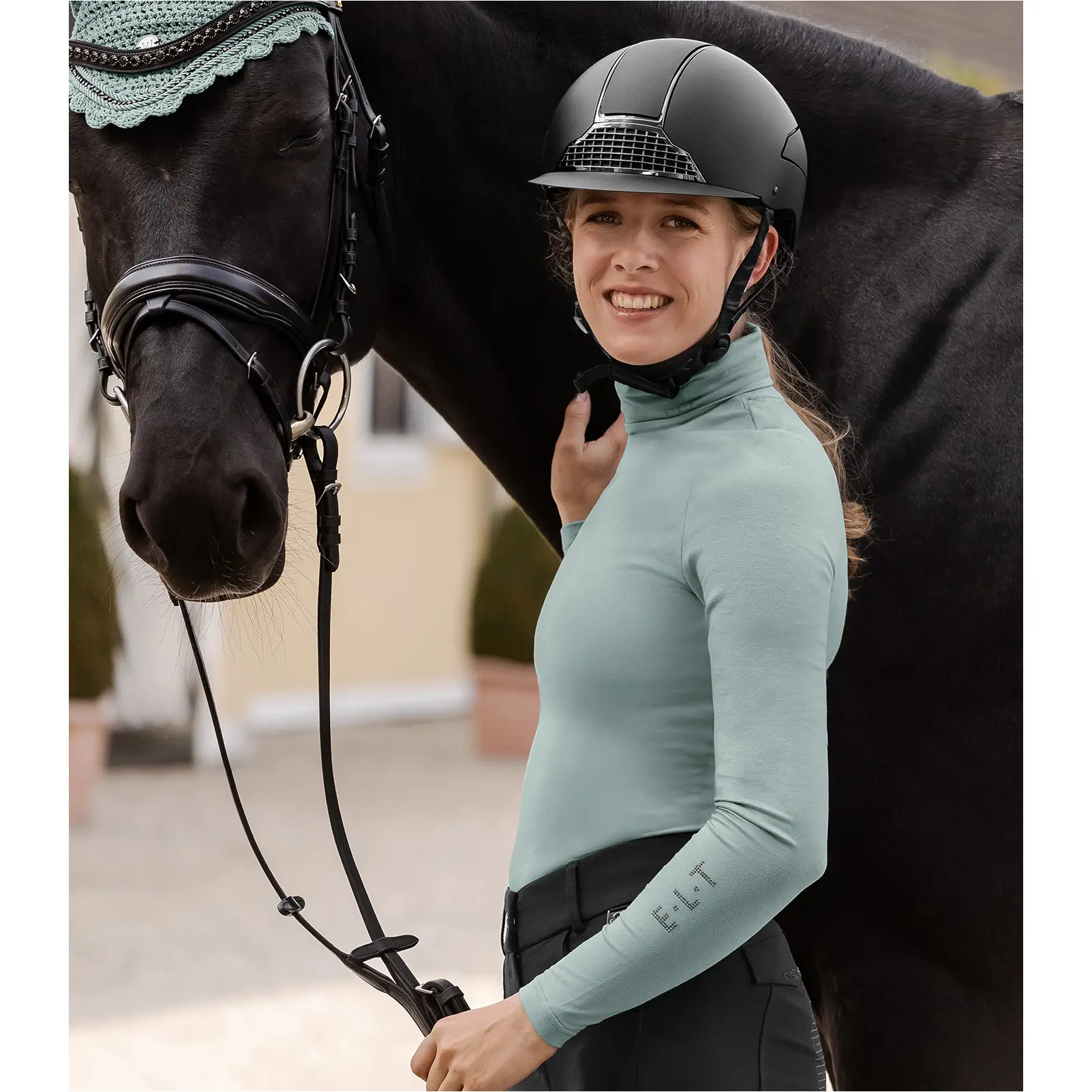 Damen Rollkragenshirt MADISON silberblau