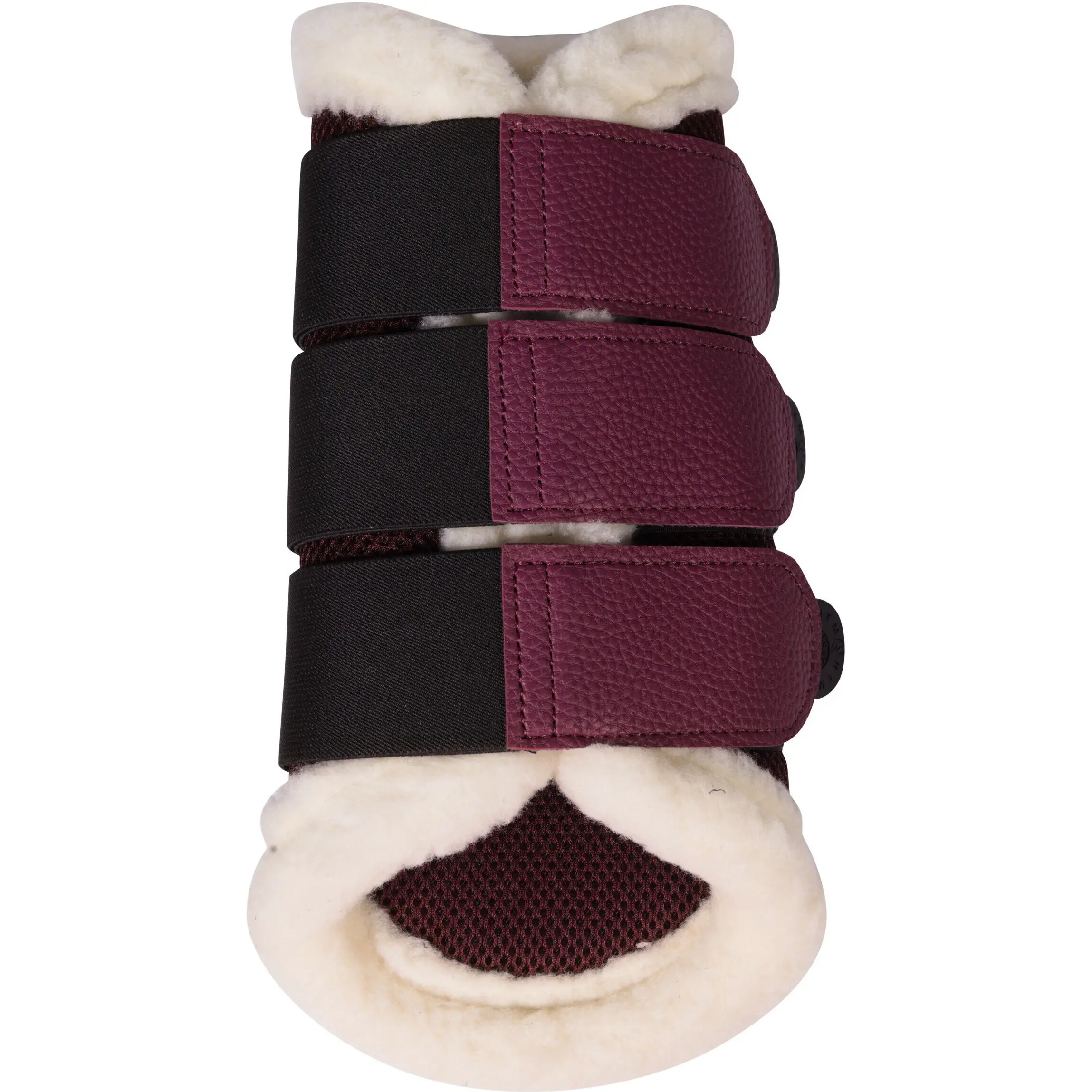 Gamaschen mit Fell COMFORT PREMIUM MESH bordeaux
