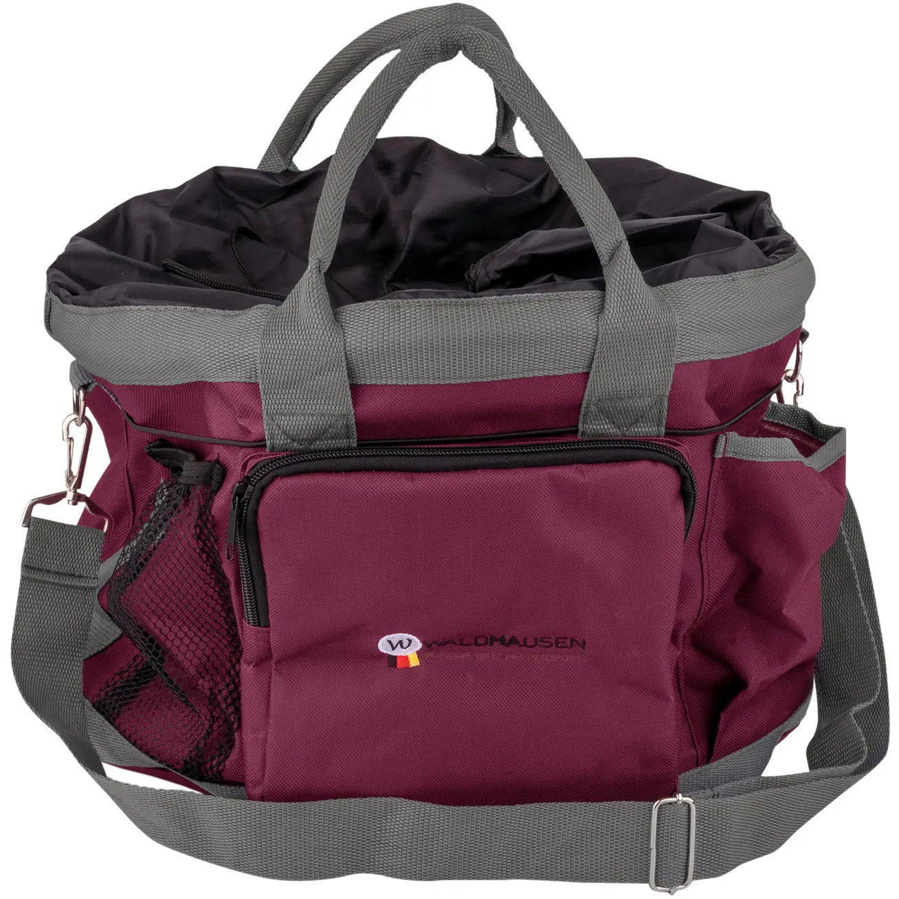 Putztasche burgunderrot/zinn