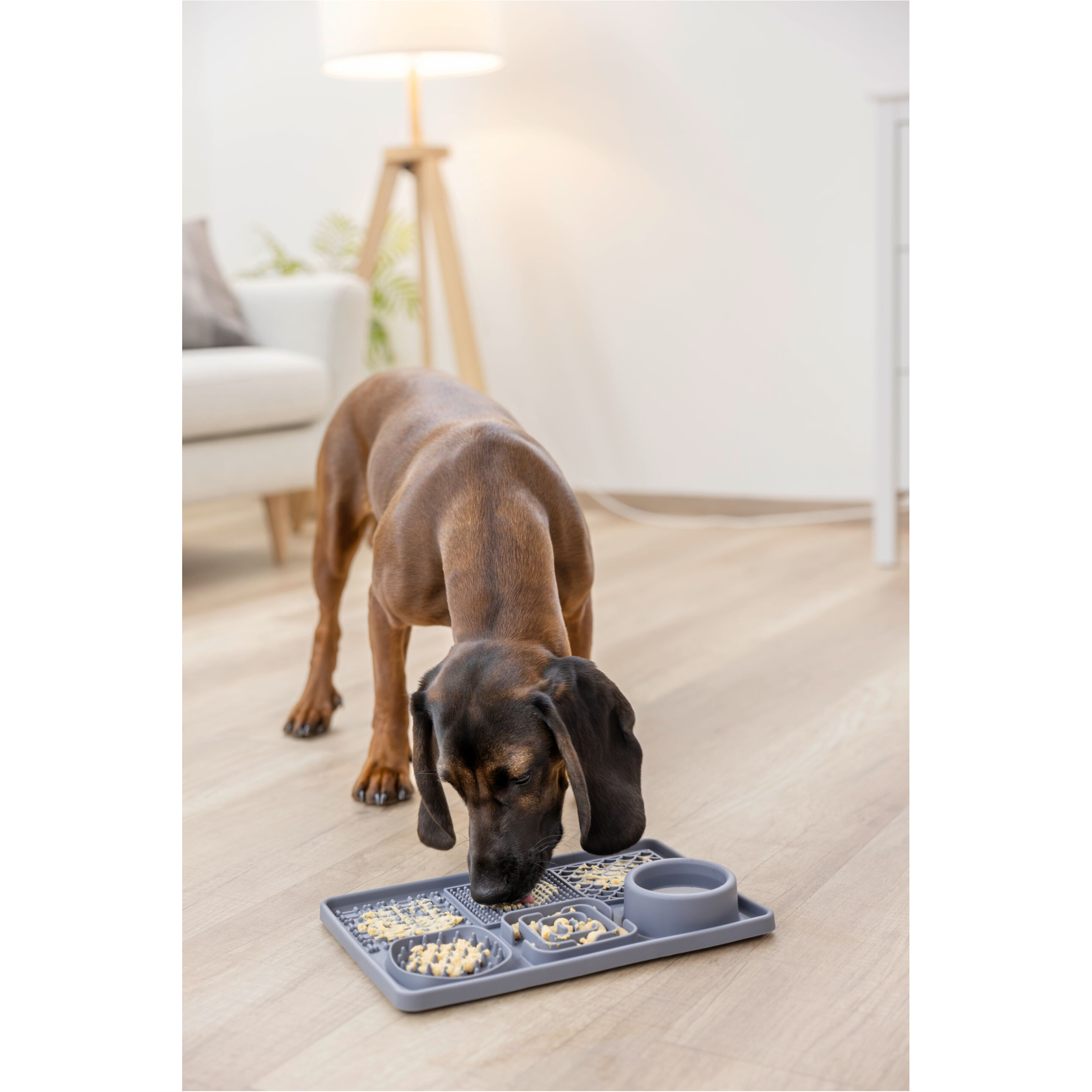 Schleckmatte XL grau 30x20x4cm Schleckmatte XL grau 30x20x4cm