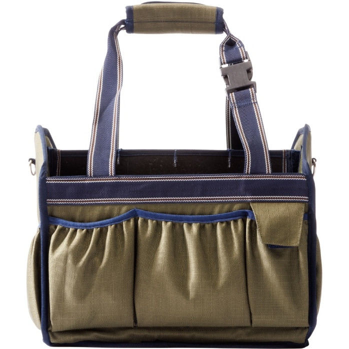 Putztasche faltbar grün/marine-braun-grün