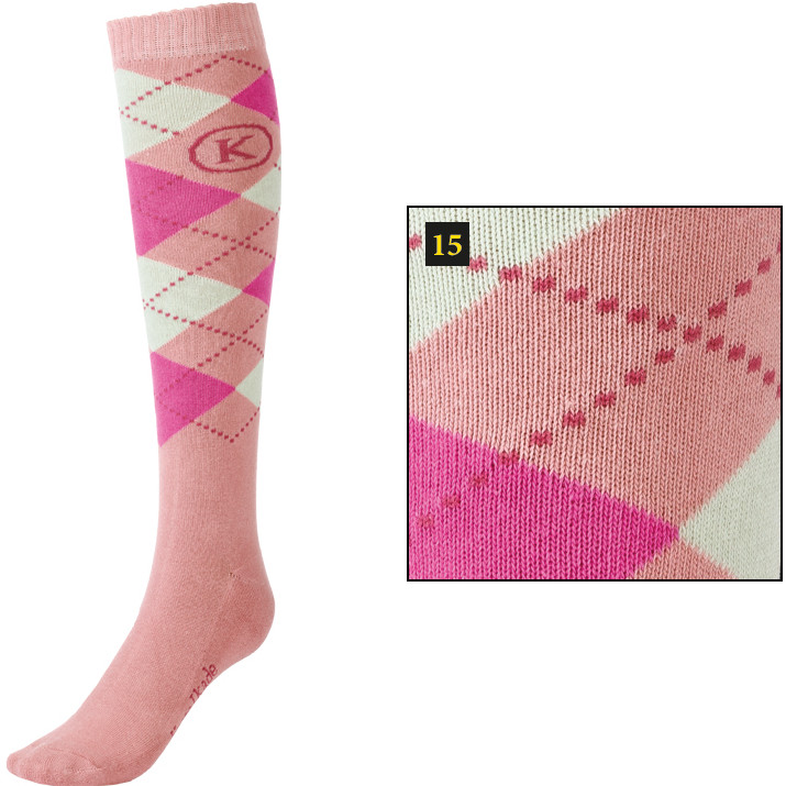 Reitsocken KAVALSOCKS rose/pink/creme