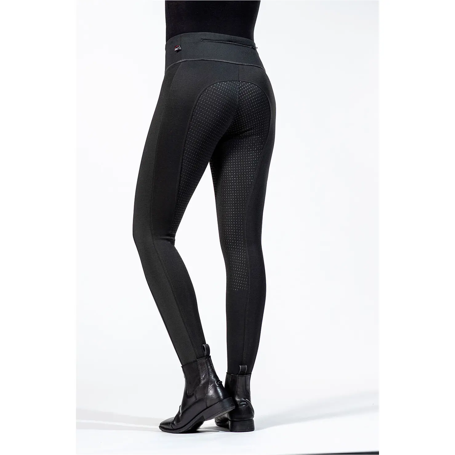 Winter Damen Reitleggings Silikon Vollbesatz COSY STYLE schwarz