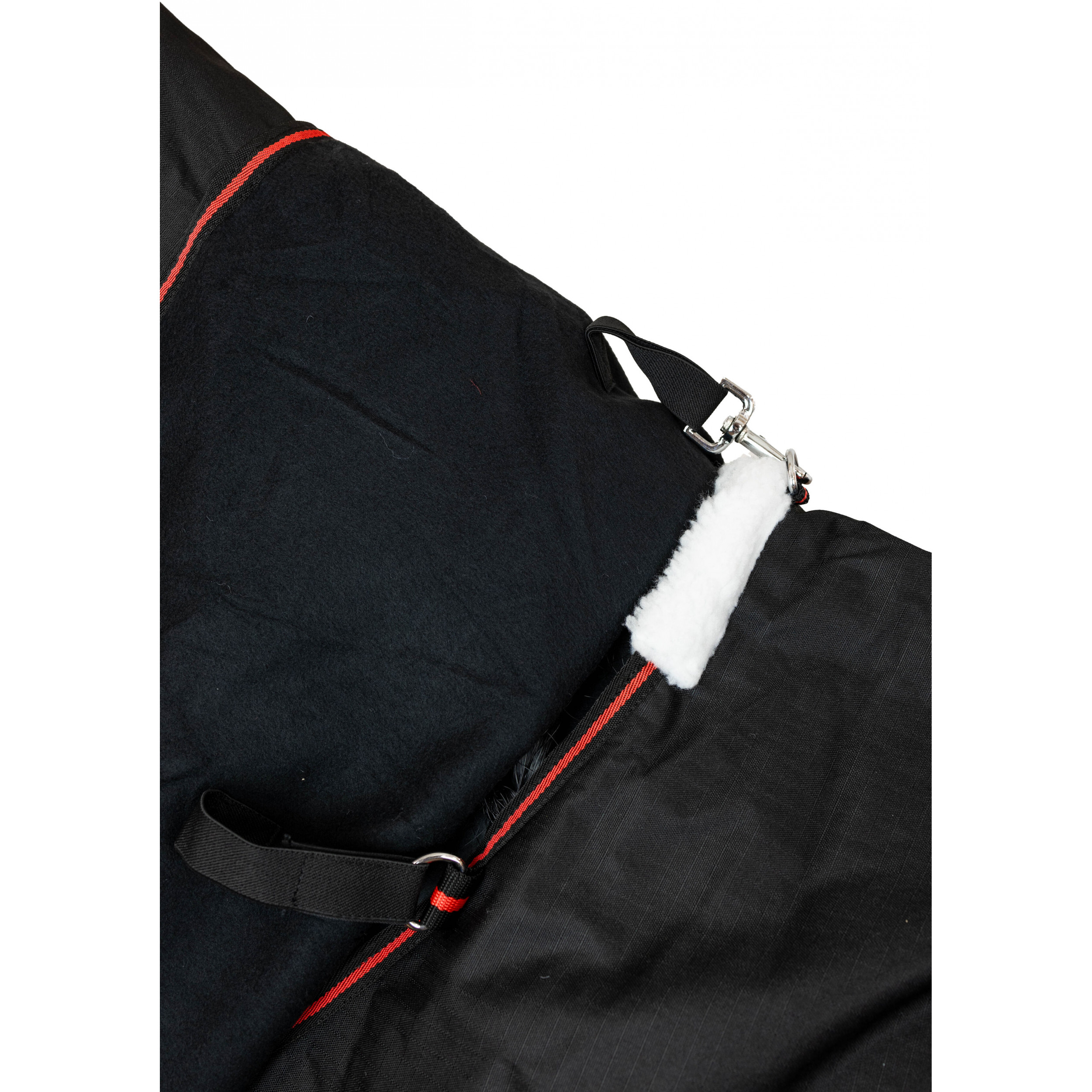 Winterdecke Full Neck 100g Füllung 600D BASICLINE schwarz/rot
