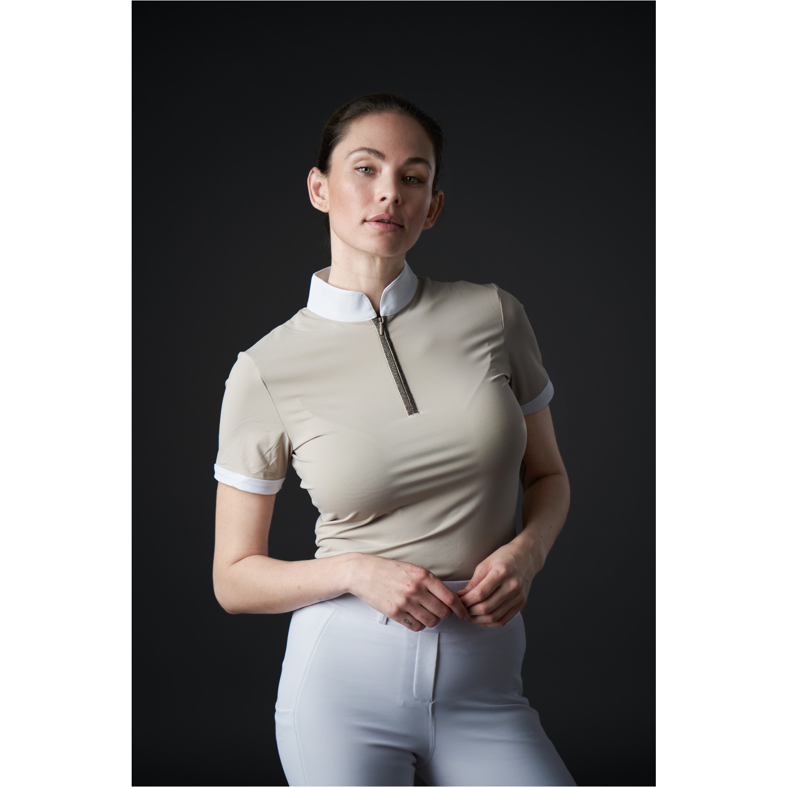 Damen Showshirt Kurzarm NICE sandshell