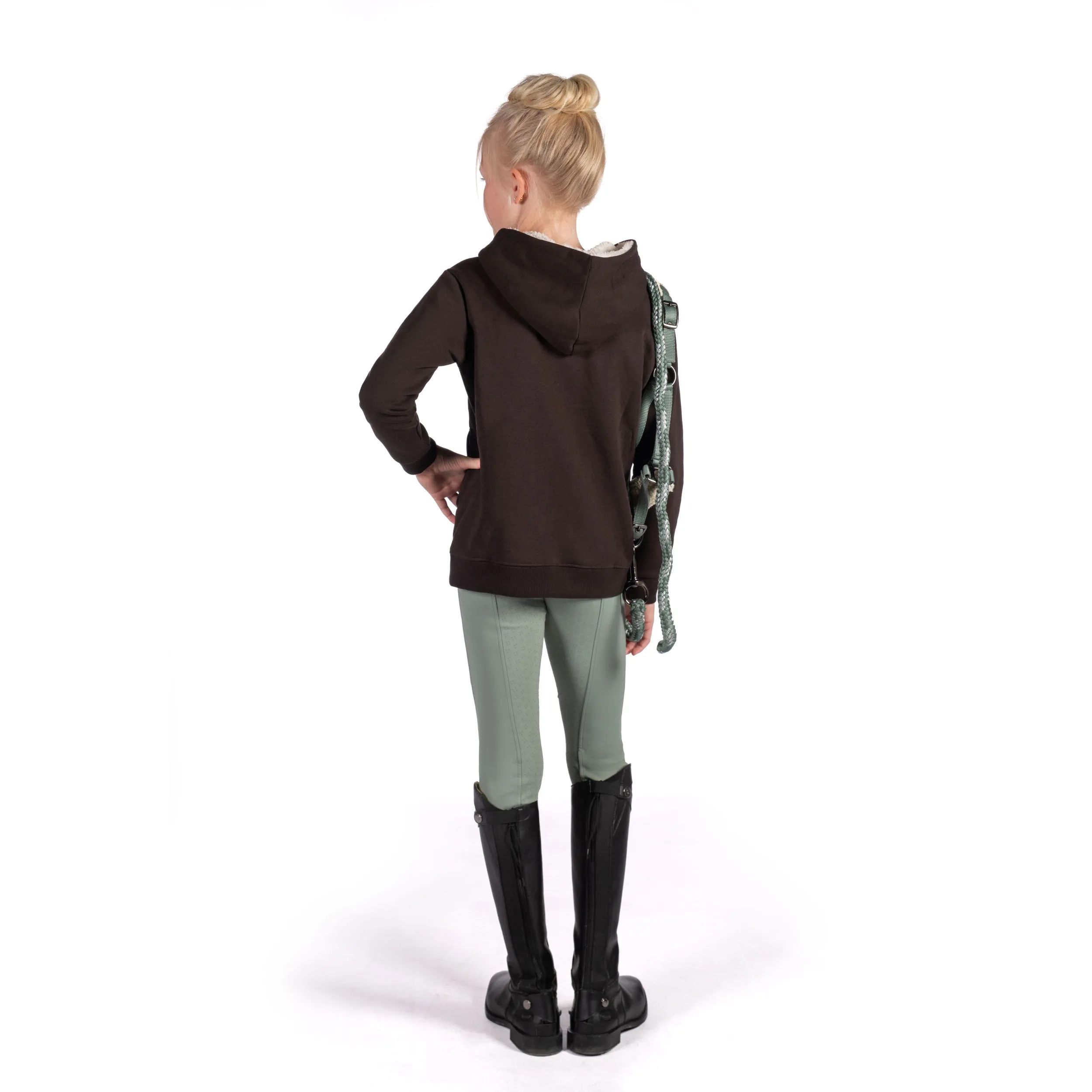 Kinder Sweatjacke MIA dunkelbraun