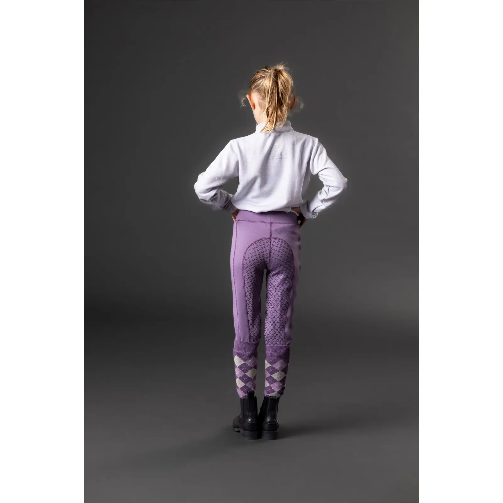 Winter Kinder Reitleggings Silikon Vollbesatz SOPHIA montana grape Winter Kinder Reitleggings Silikon Vollbesatz SOPHIA montana grape