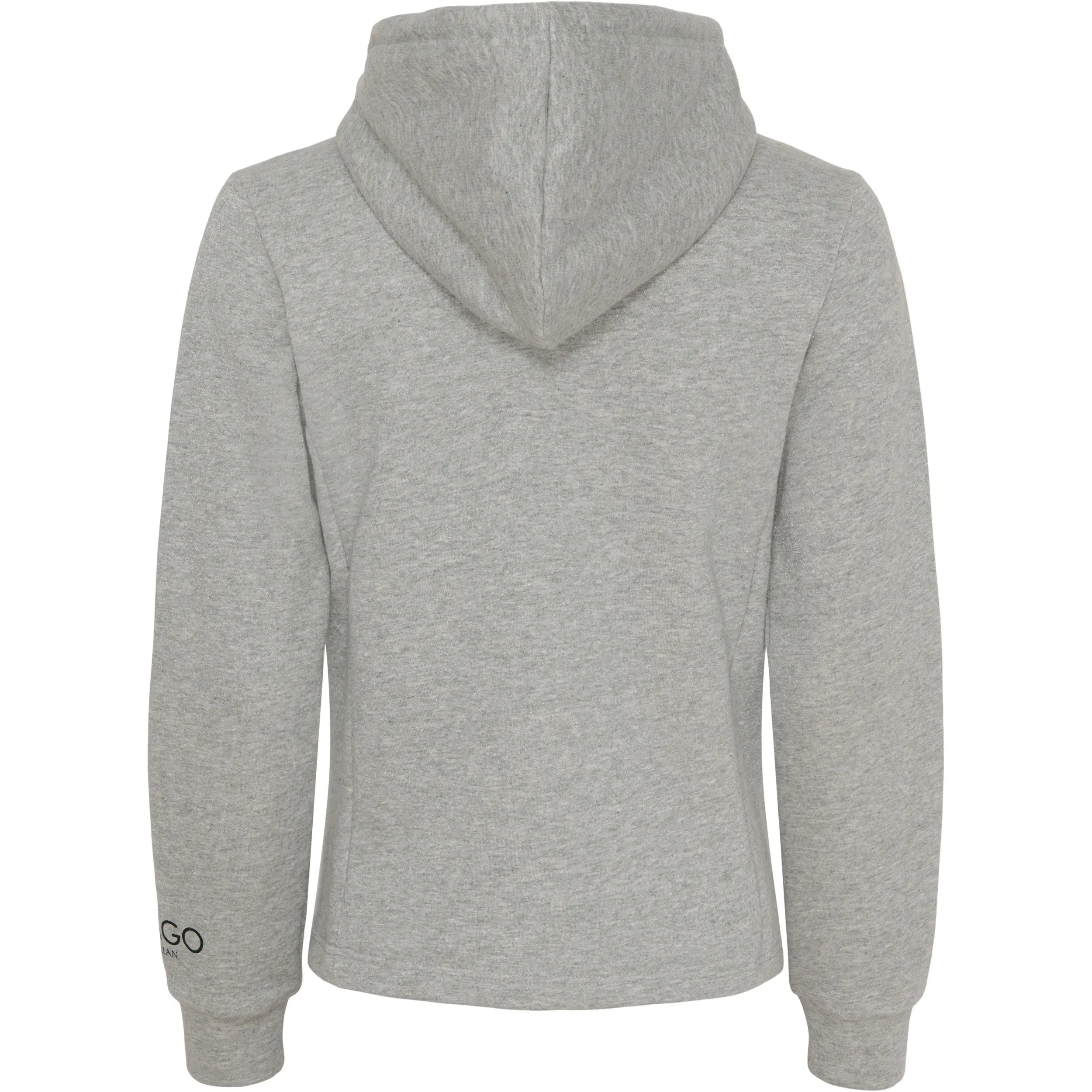 Damen Kapuzenpullover mit Reißverschluss NATALIE grau melange