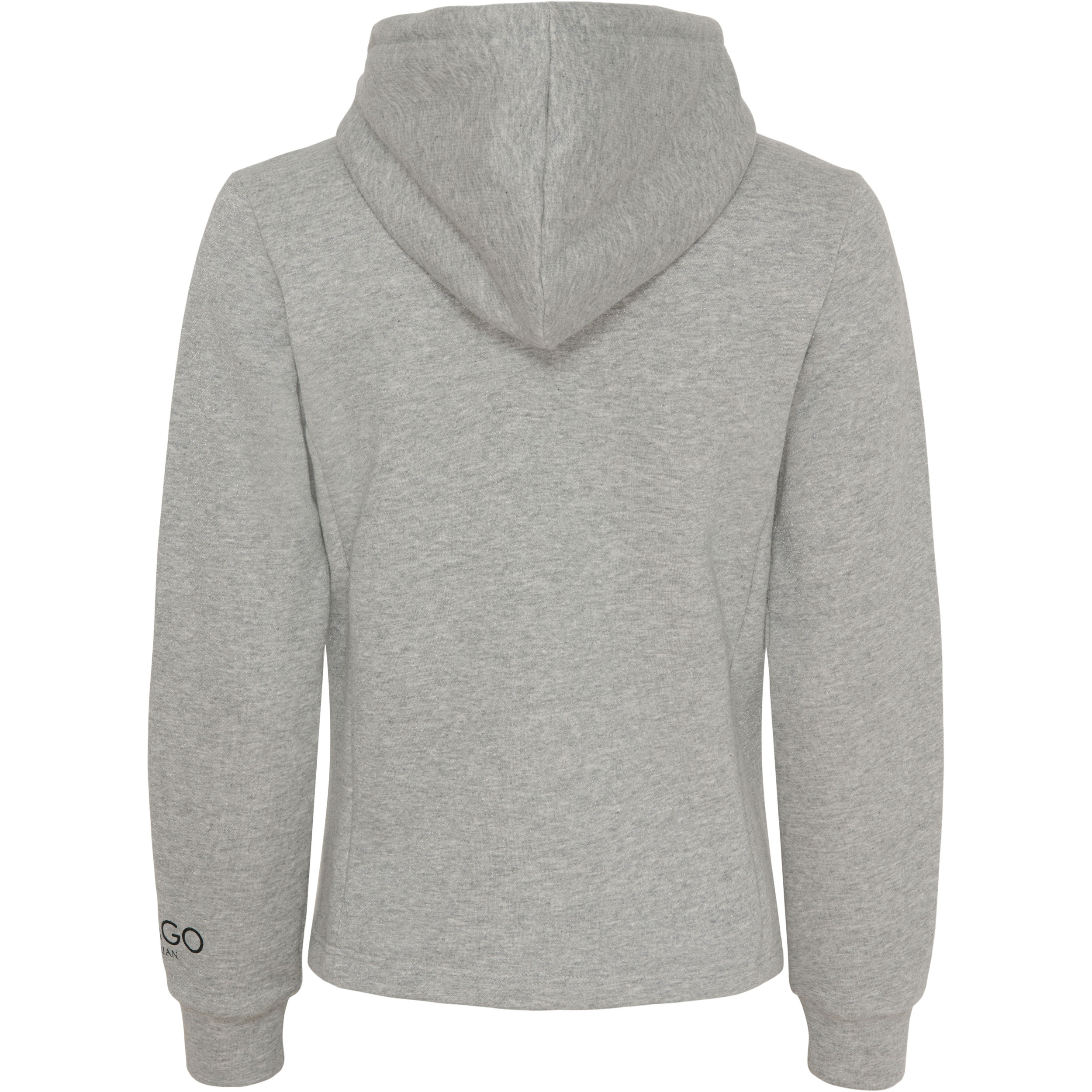 Damen Kapuzenpullover mit Reißverschluss NATALIE grau melange