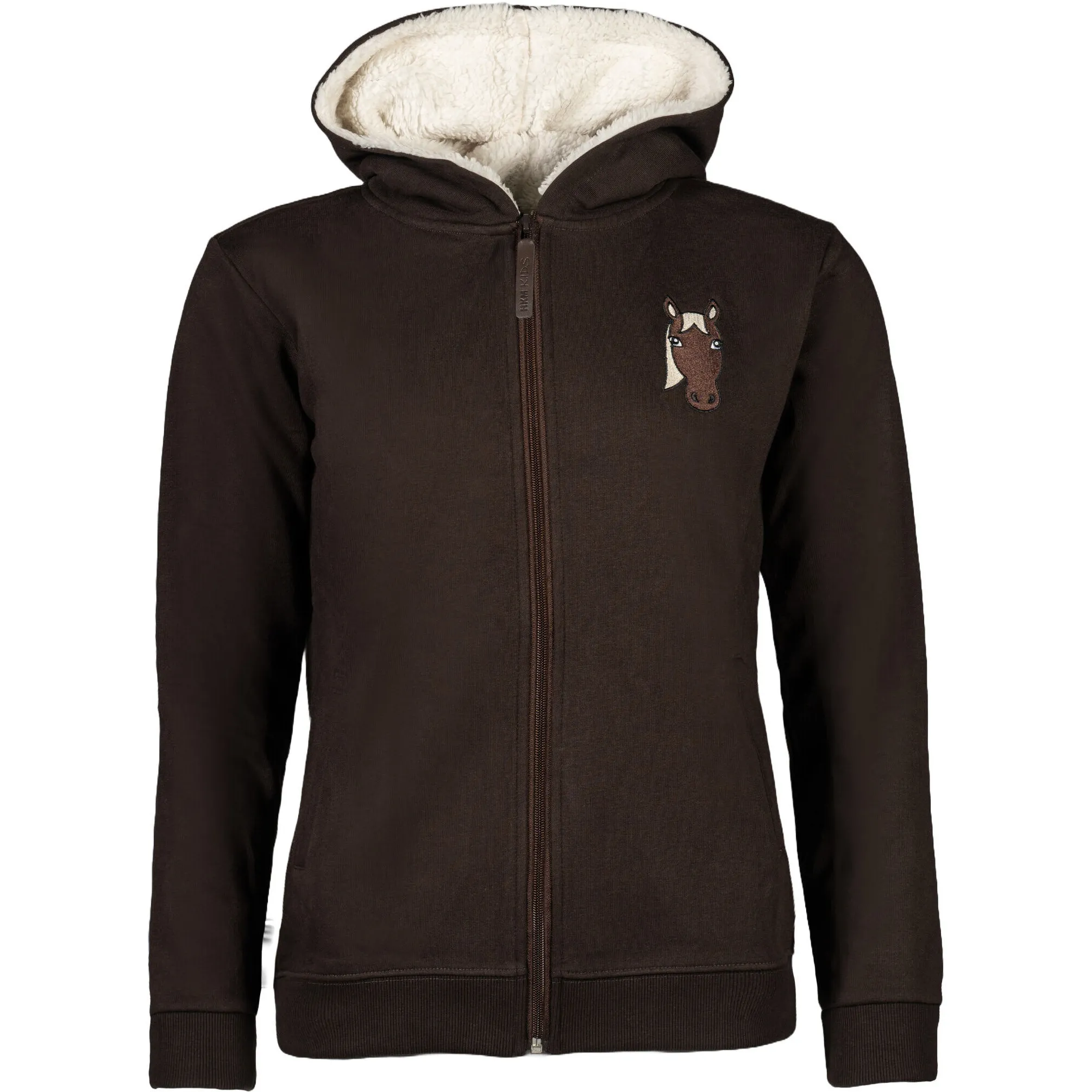 Kinder Sweatjacke MIA dunkelbraun