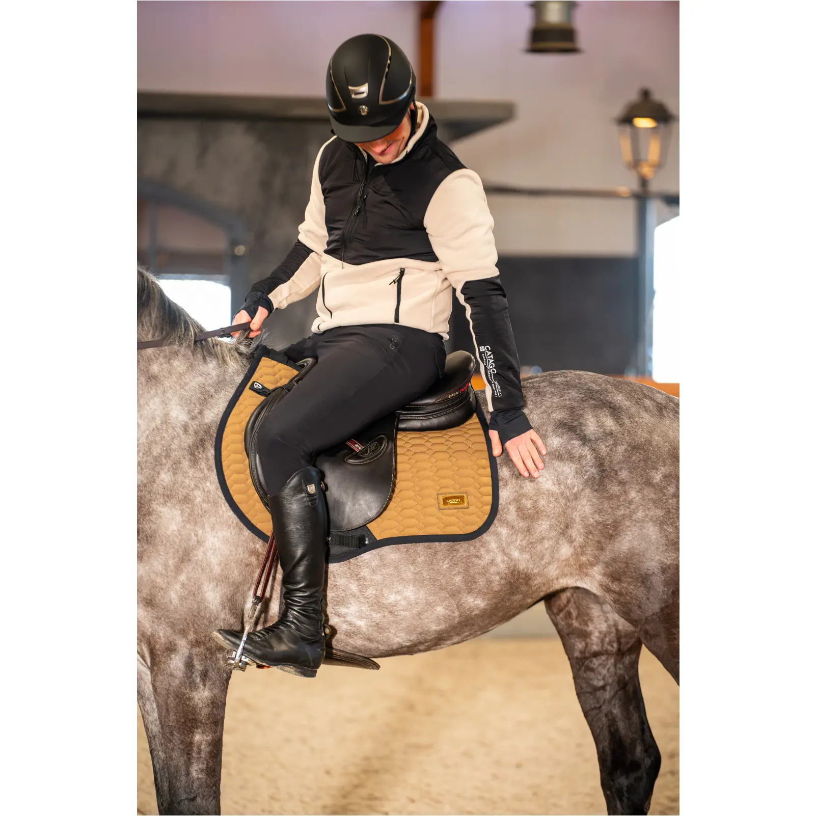 Herren Fleecereitjacke NEIL sandshell Herren Fleecereitjacke NEIL sandshell