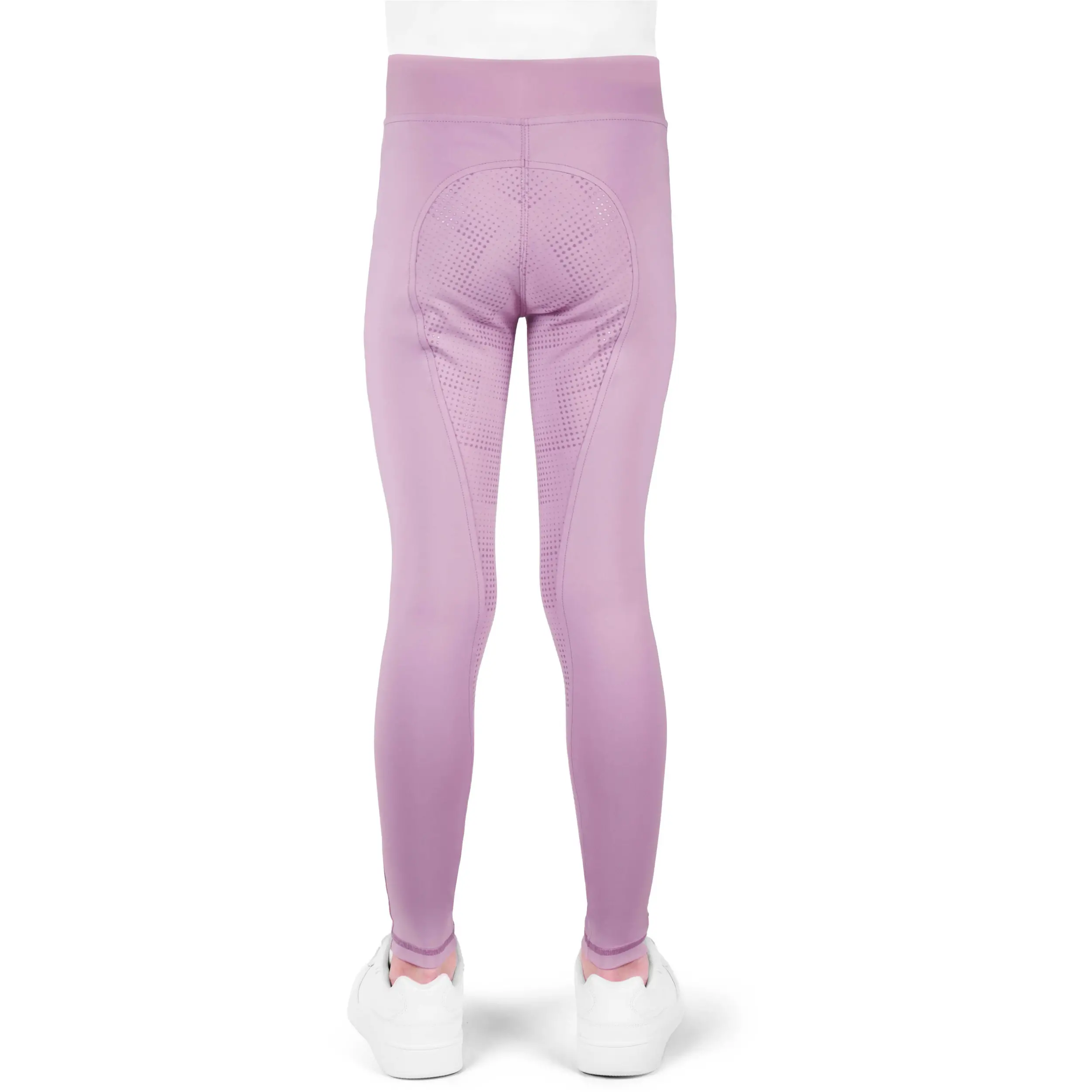 Kinder Reitleggings Silikon Vollbesatz Je t’aime EK-Flora blasslila