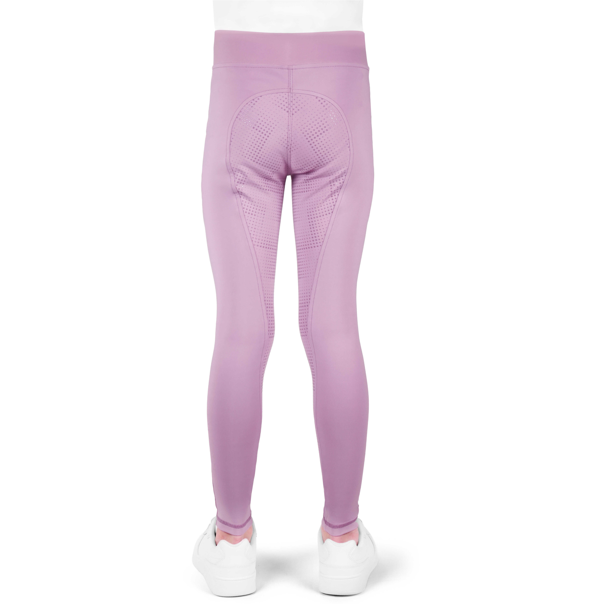Kinder Reitleggings Silikon Vollbesatz Je t’aime EK-Flora blasslila