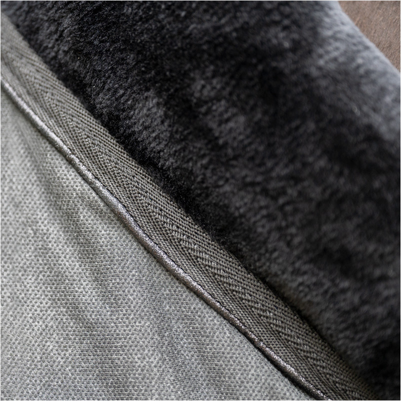 Transport- und Abschwitzdecke ELEGANCE grau/schwarz