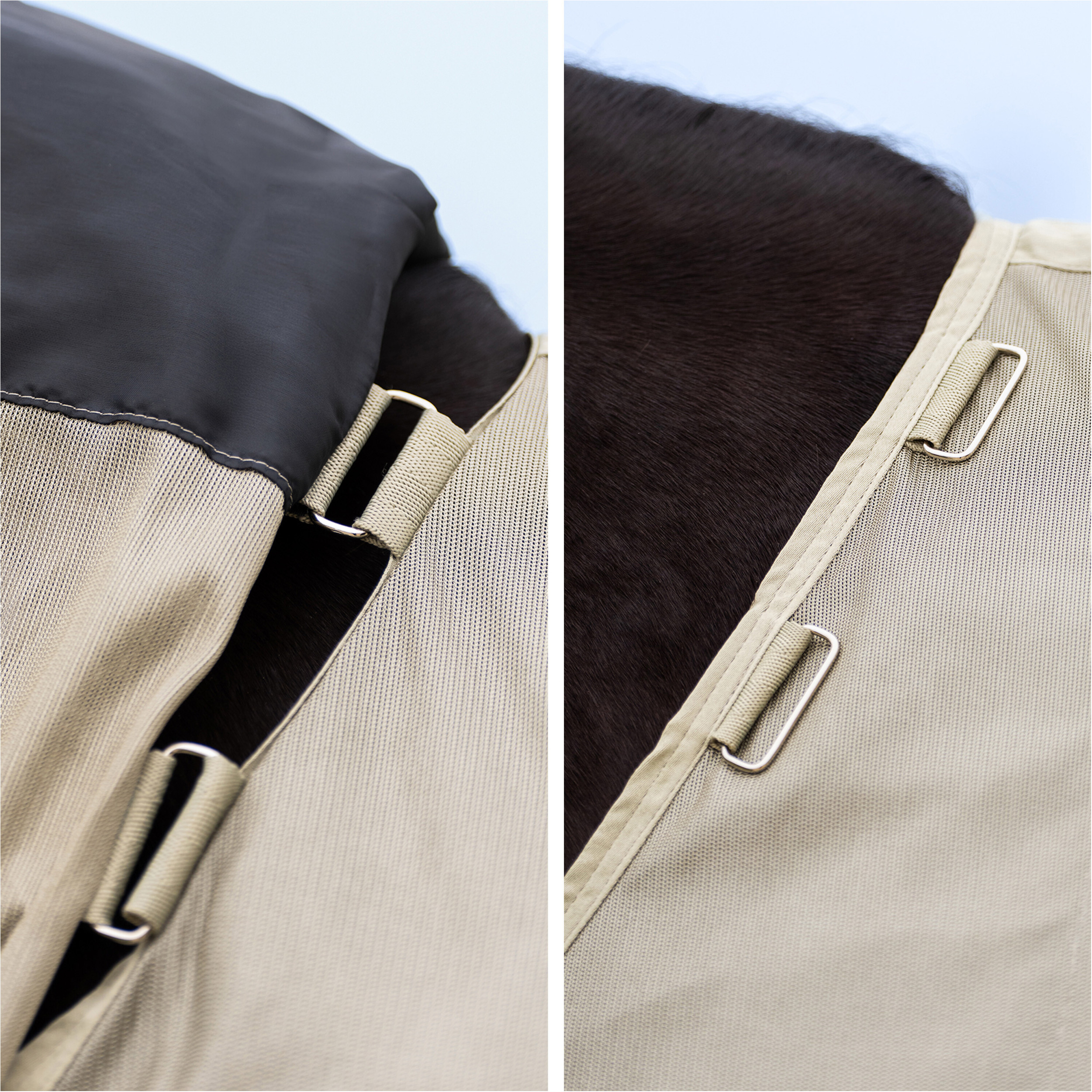 Fliegendecke mit Halsteil (abnehmbar) IRHReese light olive