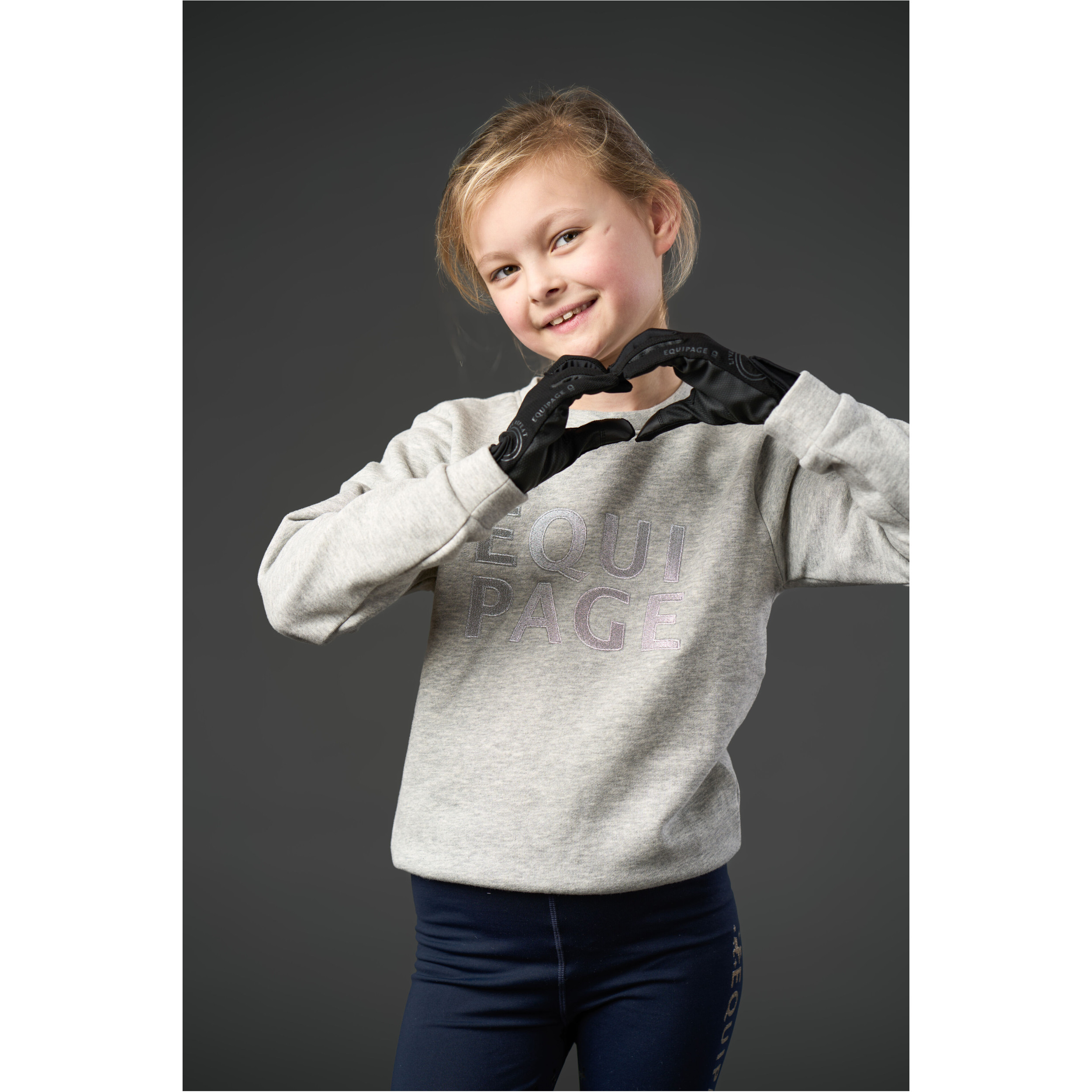 Kinder Reithandschuhe TERINA MESH schwarz