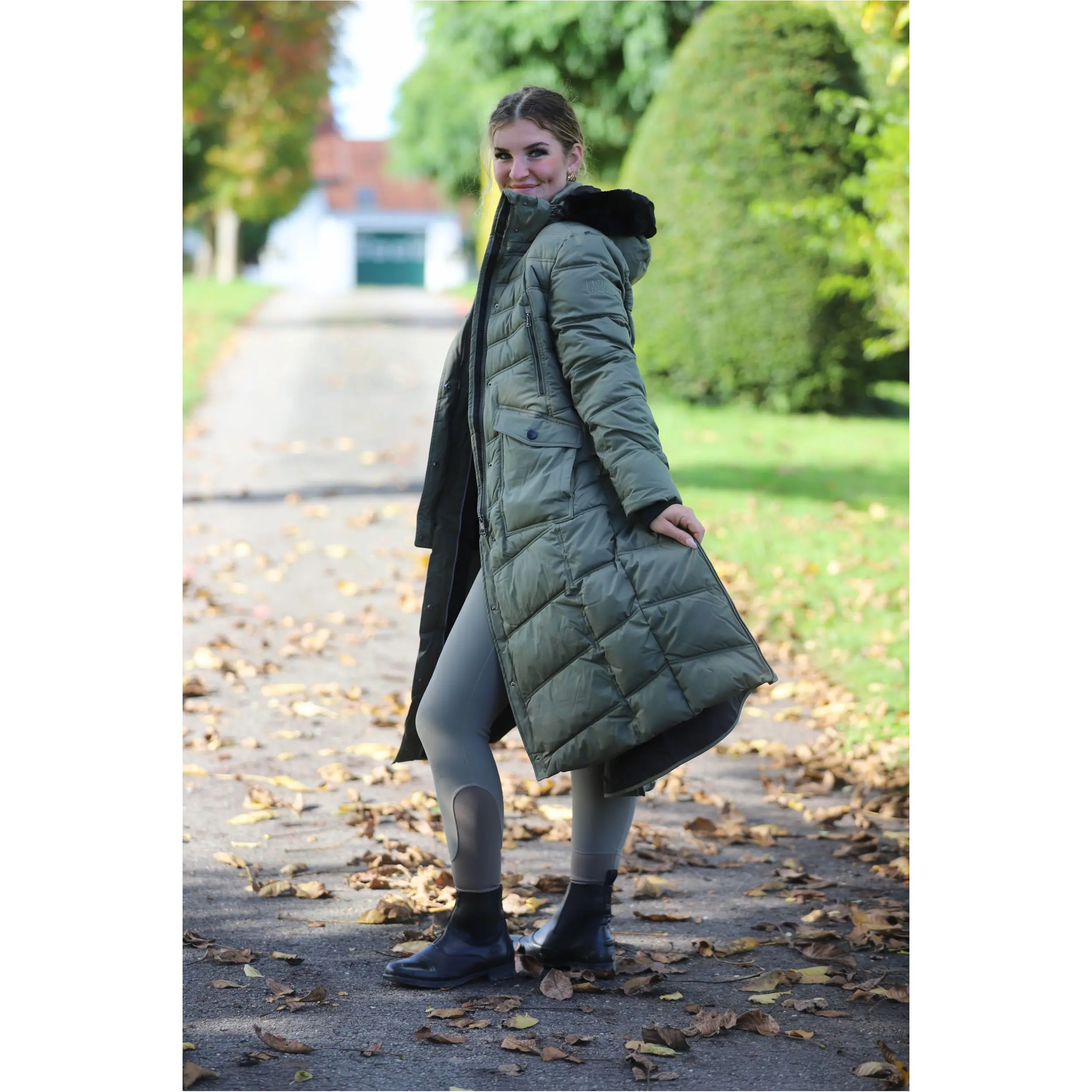 Damen Thermomantel SOPHIA olive