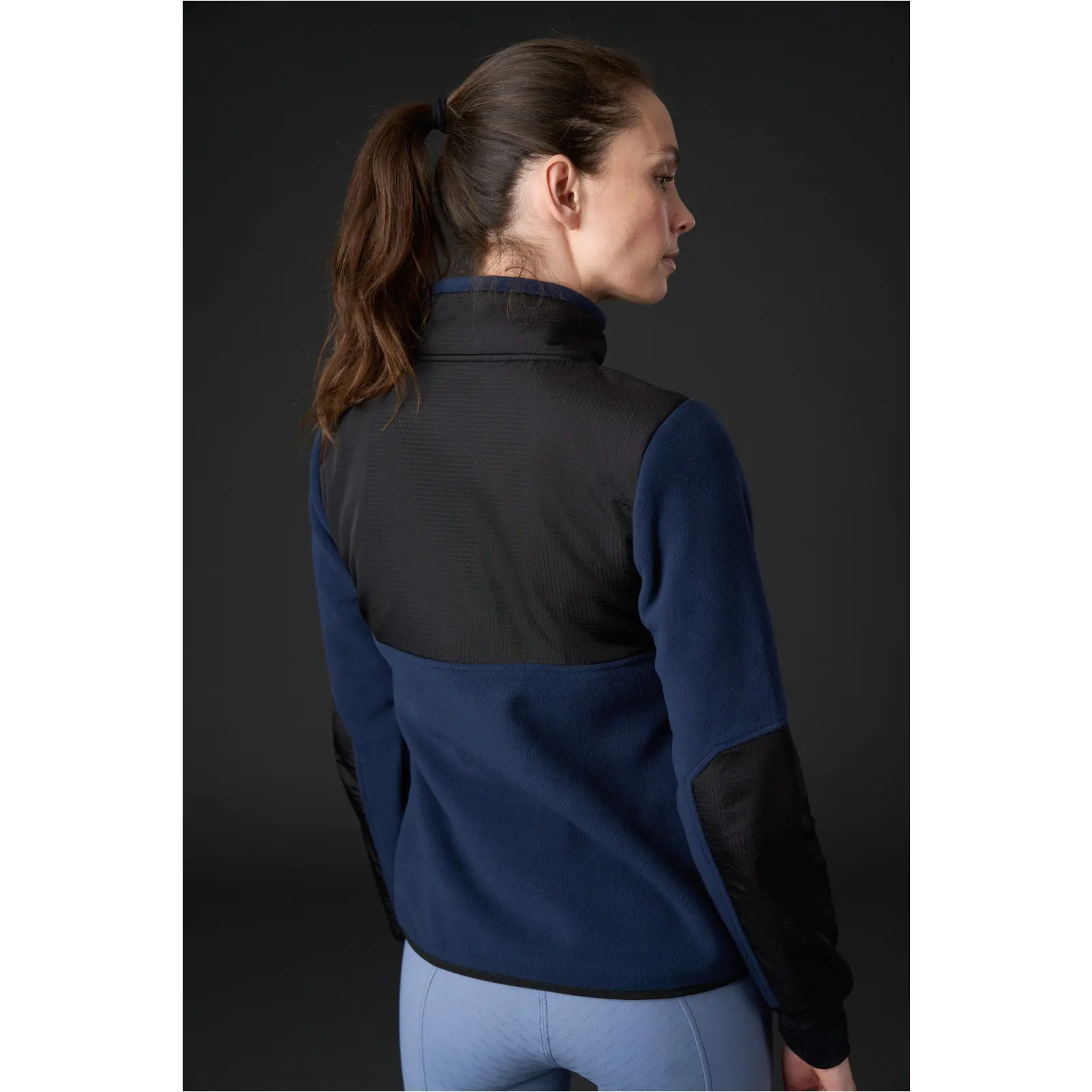 Damen Fleecereitjacke NORMA ZIP navy
