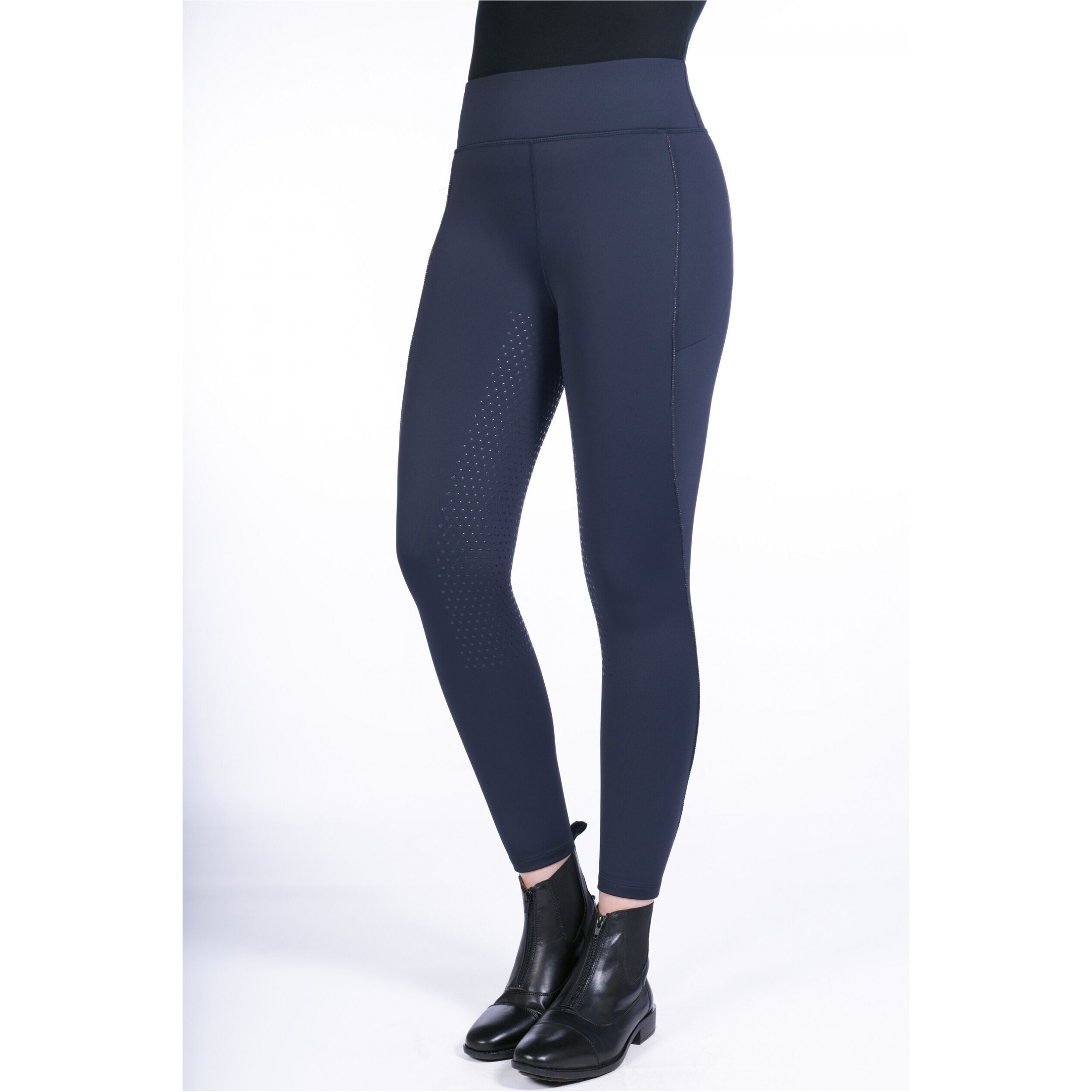 Damen Reitleggings Silikon Vollbesatz ALICE dunkelblau