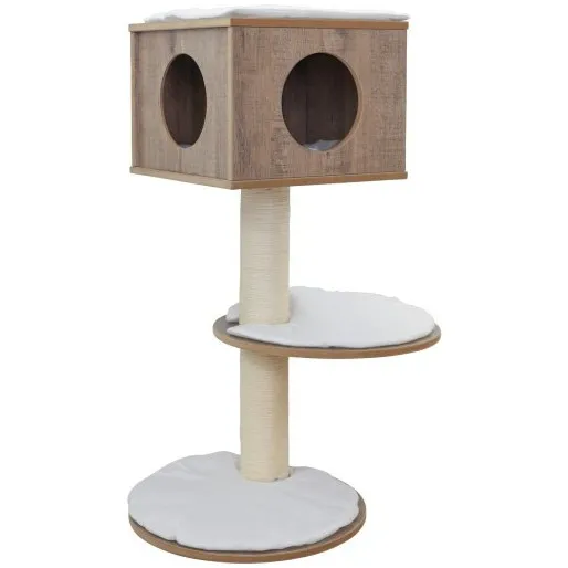 Wandkratzbaum DINARI light braun/weiß 45x45x106cm