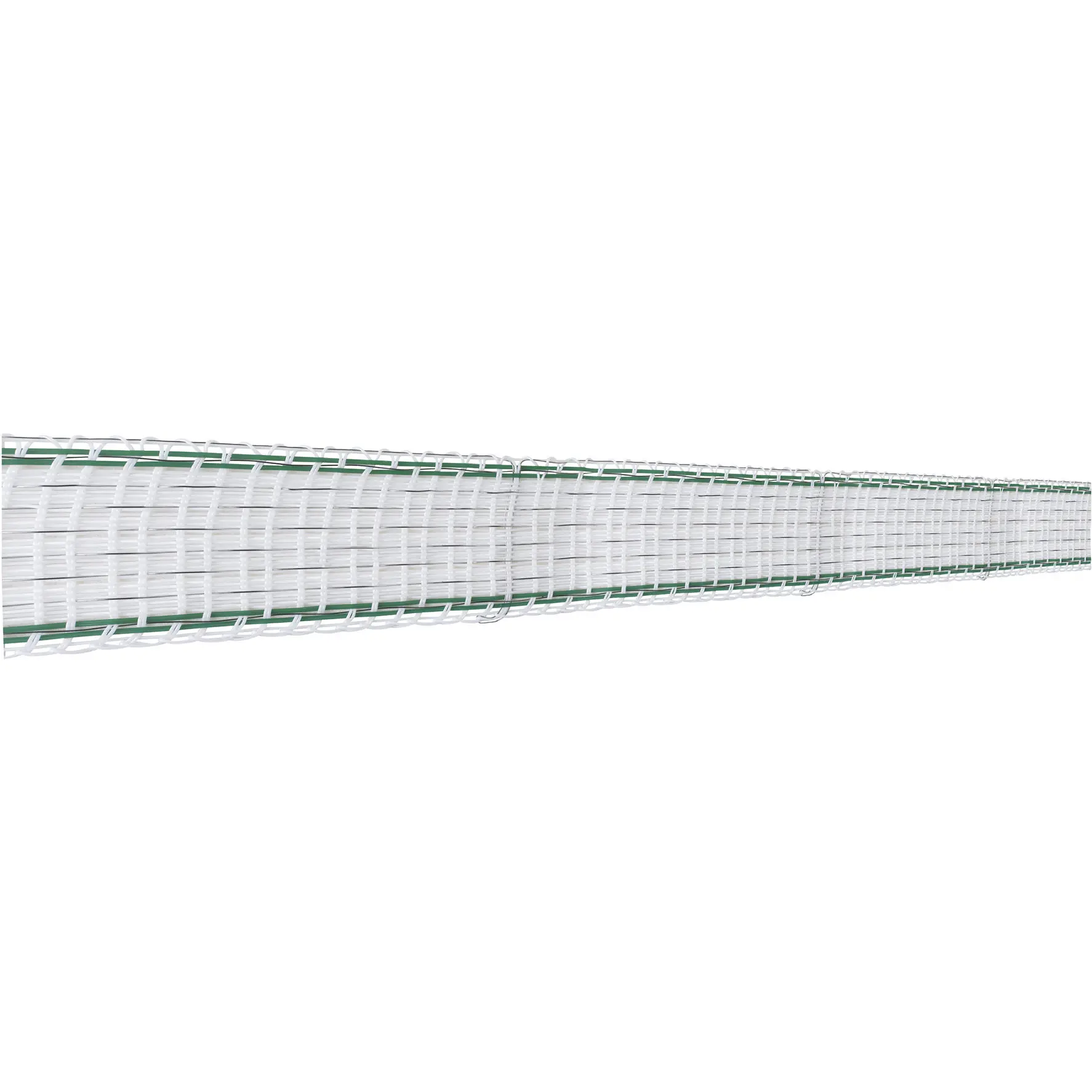 Zaunband Paddock weiß/grün 200m/40mm