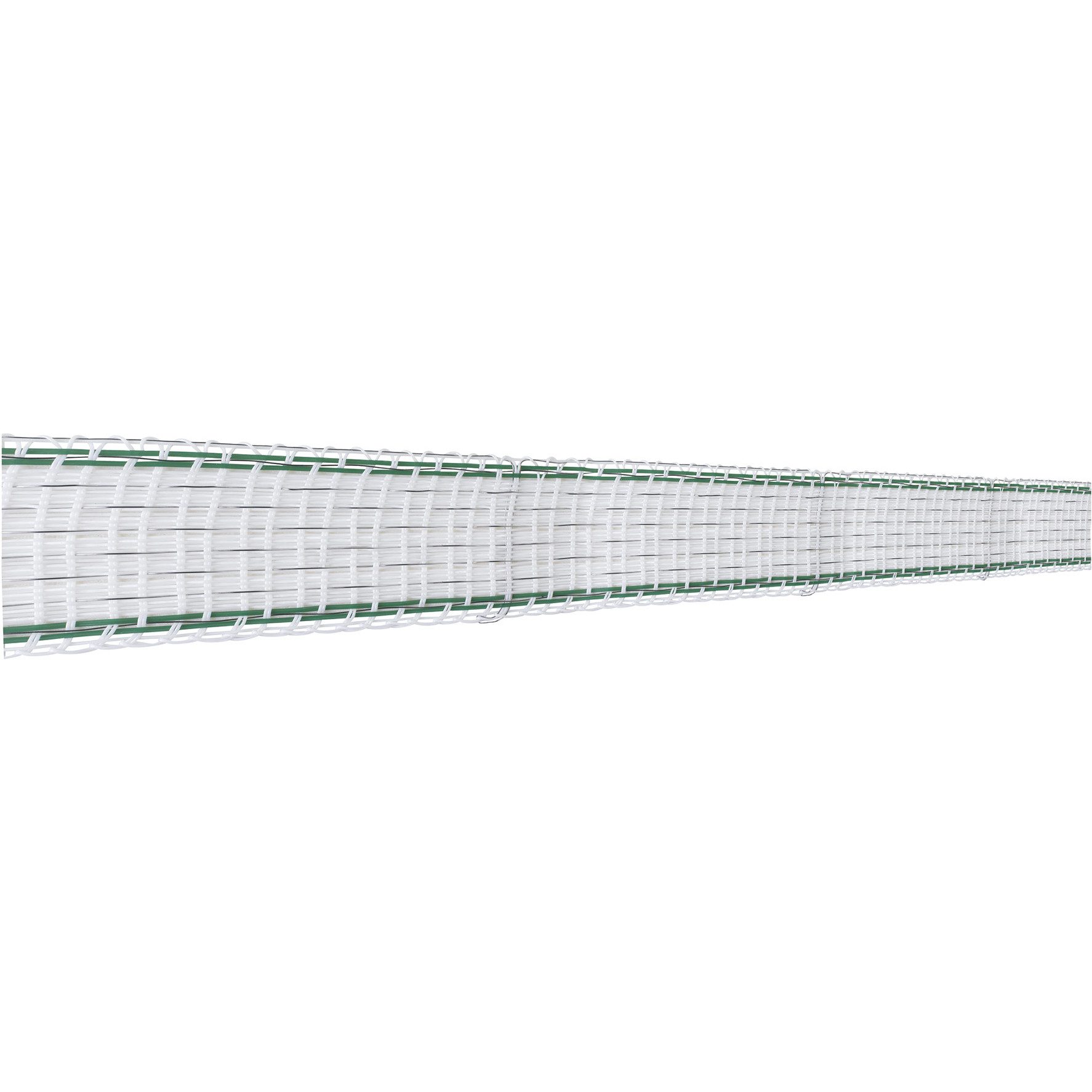 Zaunband Paddock weiß/grün 200m/40mm Zaunband Paddock weiß/grün 200m/40mm