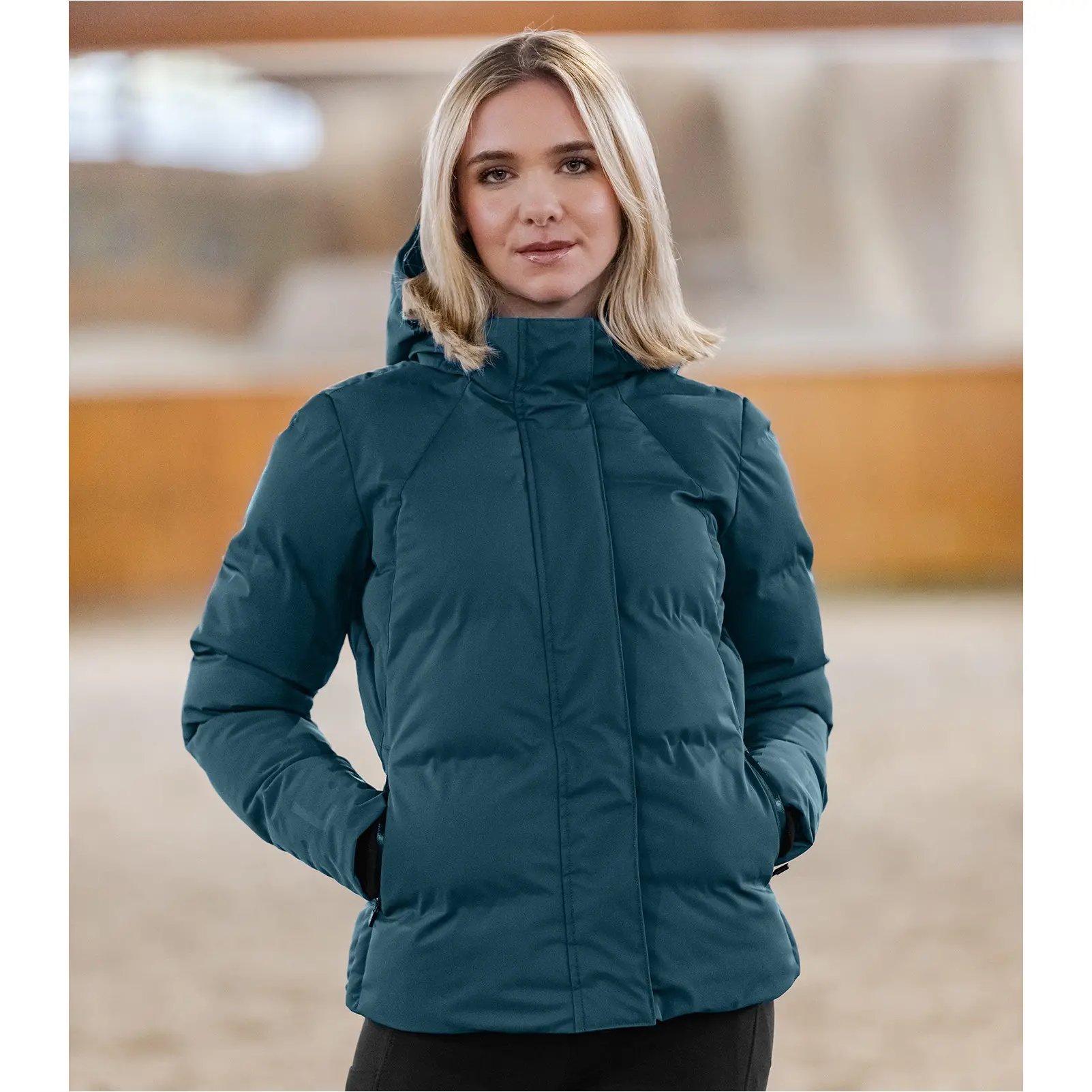 Damen Winter Reitjacke PERFORMANCE OHIO petrolblau