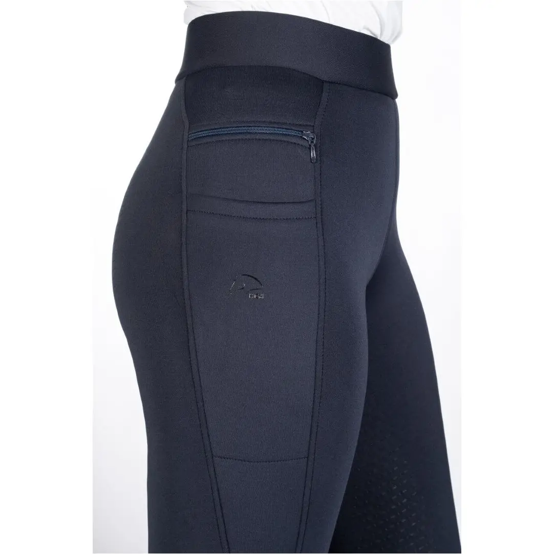 Damen Reitleggings Silikon Vollbesatz ISABELLA dunkelblau