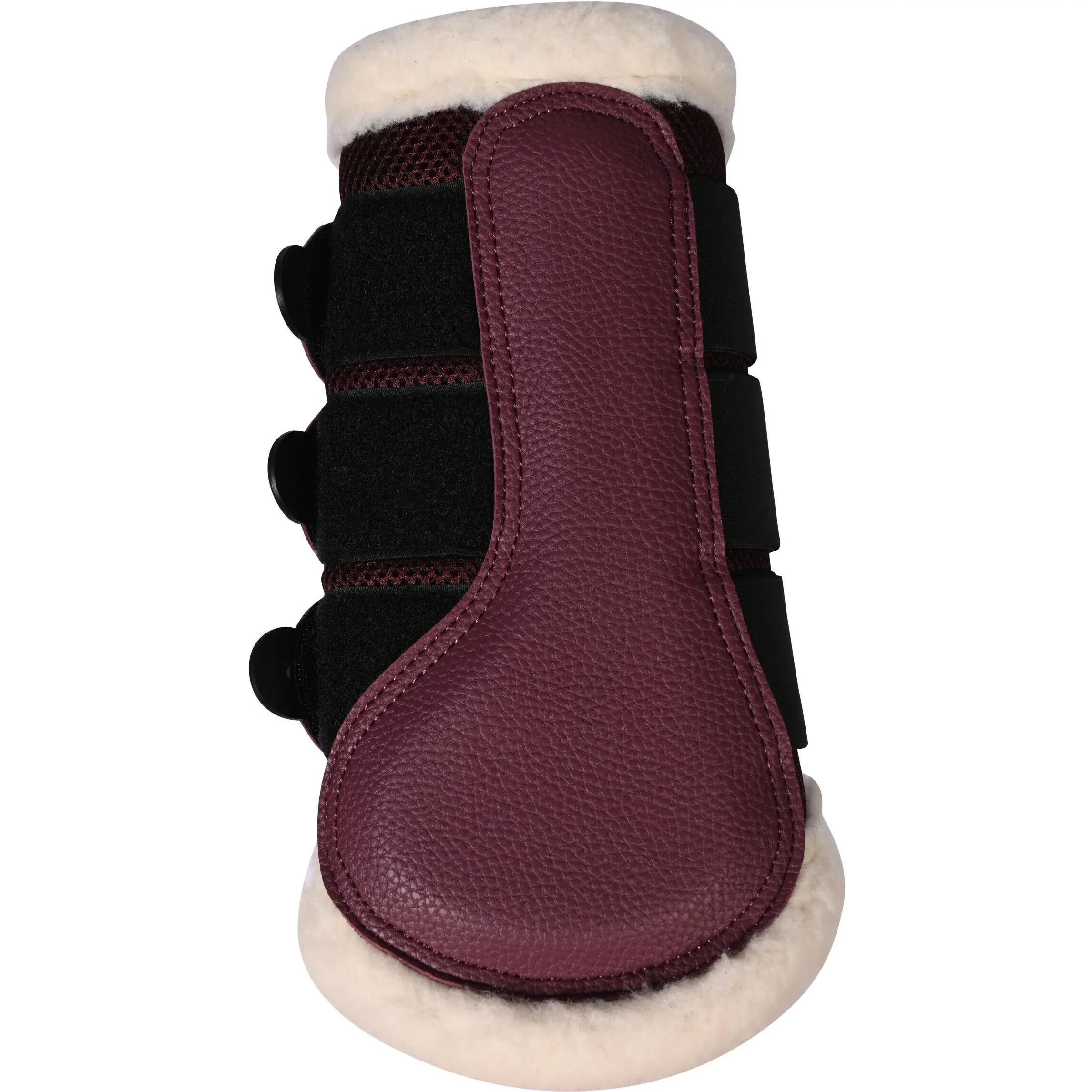 Gamaschen mit Fell COMFORT PREMIUM MESH bordeaux