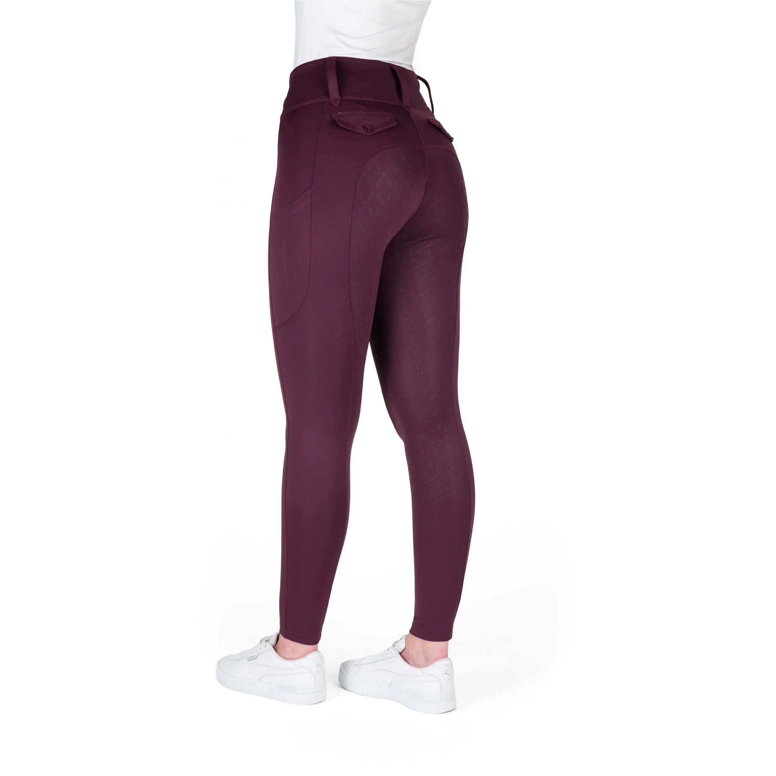 Damen Reitleggings Silikon Vollbesatz ALIZÉ pflaumenfarben Damen Reitleggings Silikon Vollbesatz ALIZÉ pflaumenfarben