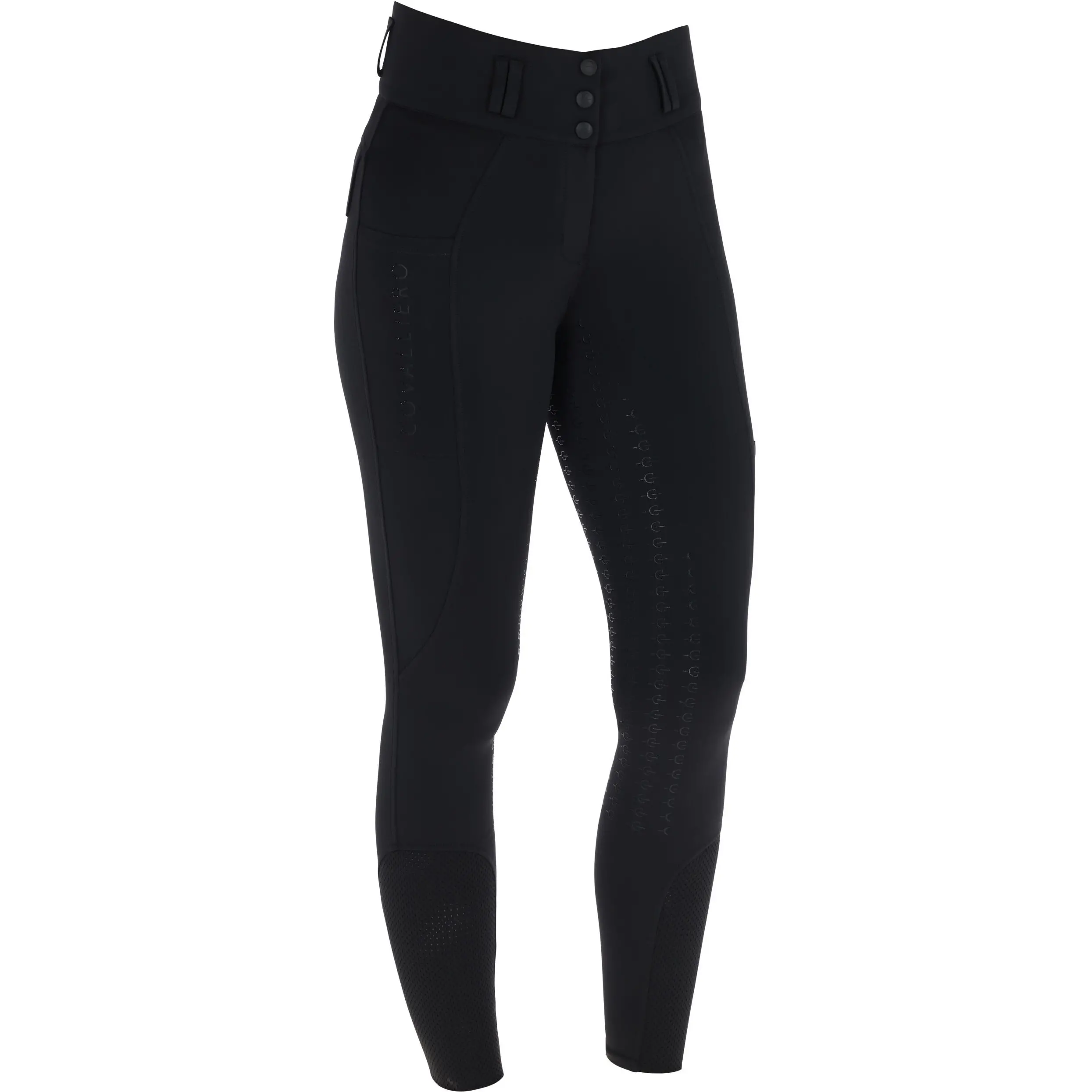 Damen Reithose Silikon Vollbesatz High Waist F/S 2026 black