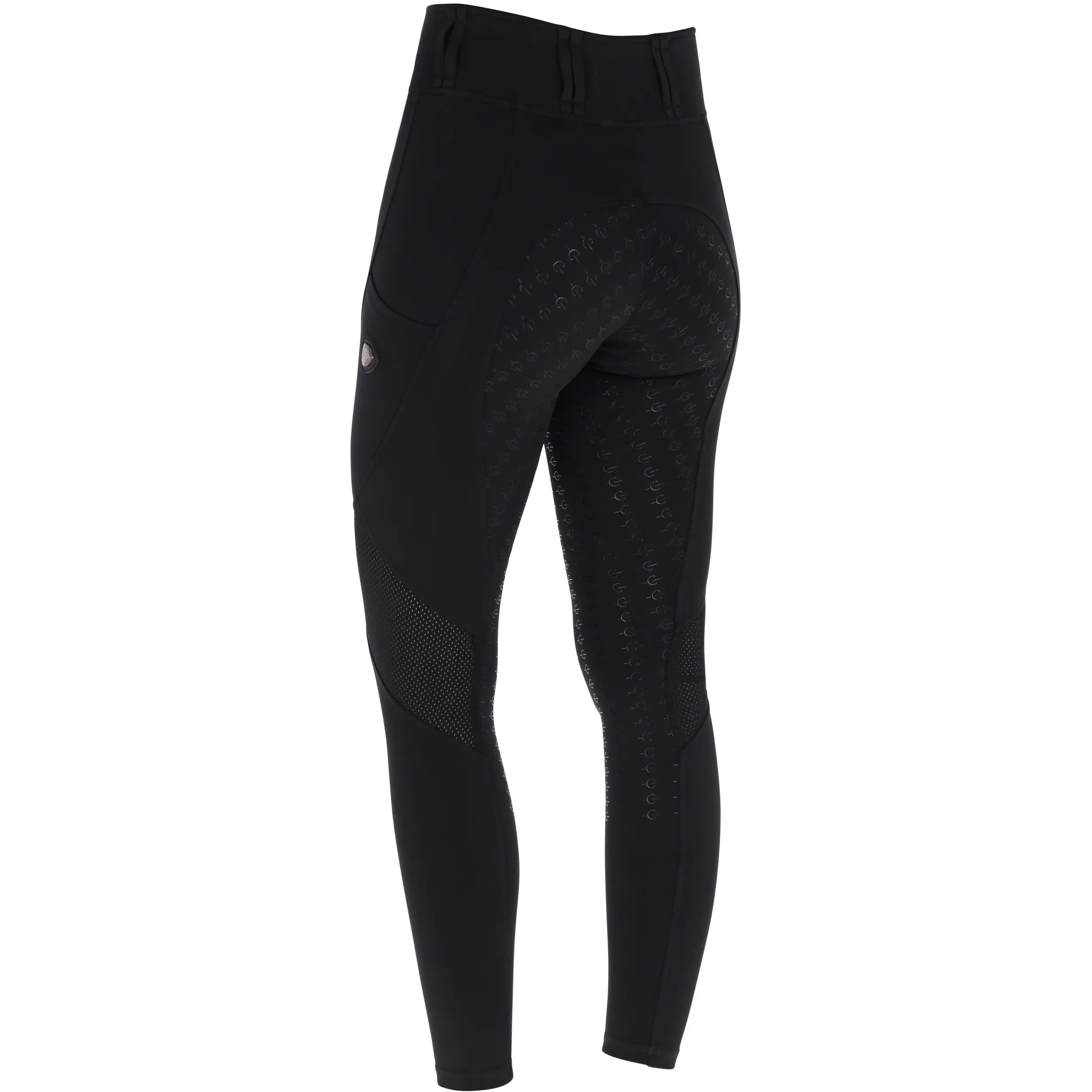 Damen Reitleggings Silikon Vollbesatz Mesh F/S 2026 black