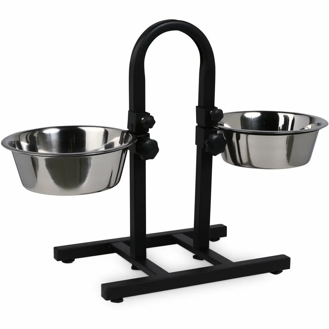 Futterbar inkl. Näpfe beidseitig höhenverstellbar DELUXE 2x2800ml