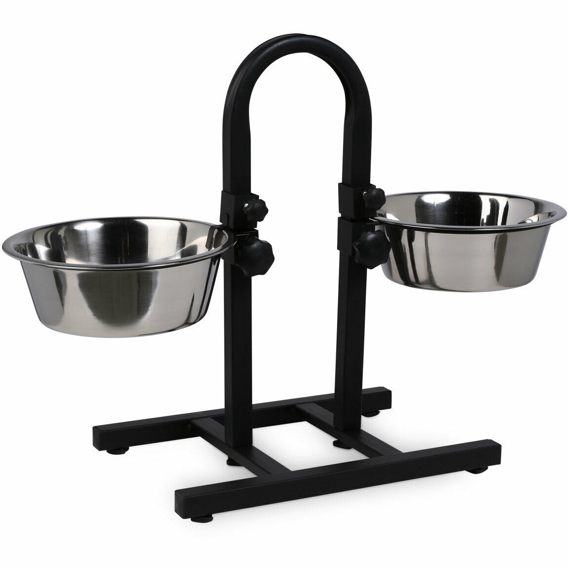 Futterbar inkl. Näpfe beidseitig höhenverstellbar DELUXE 2x2800ml