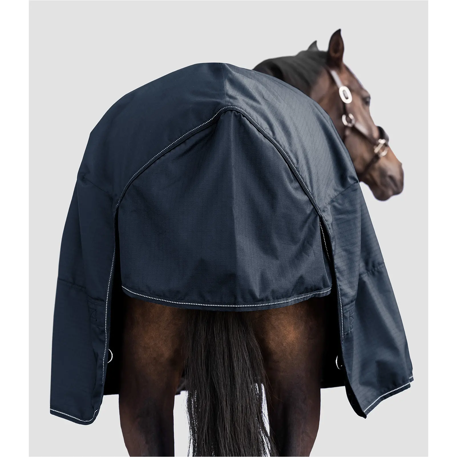 Outdoordecke High Neck 100g Füllung 600D NORDIC nachtblau