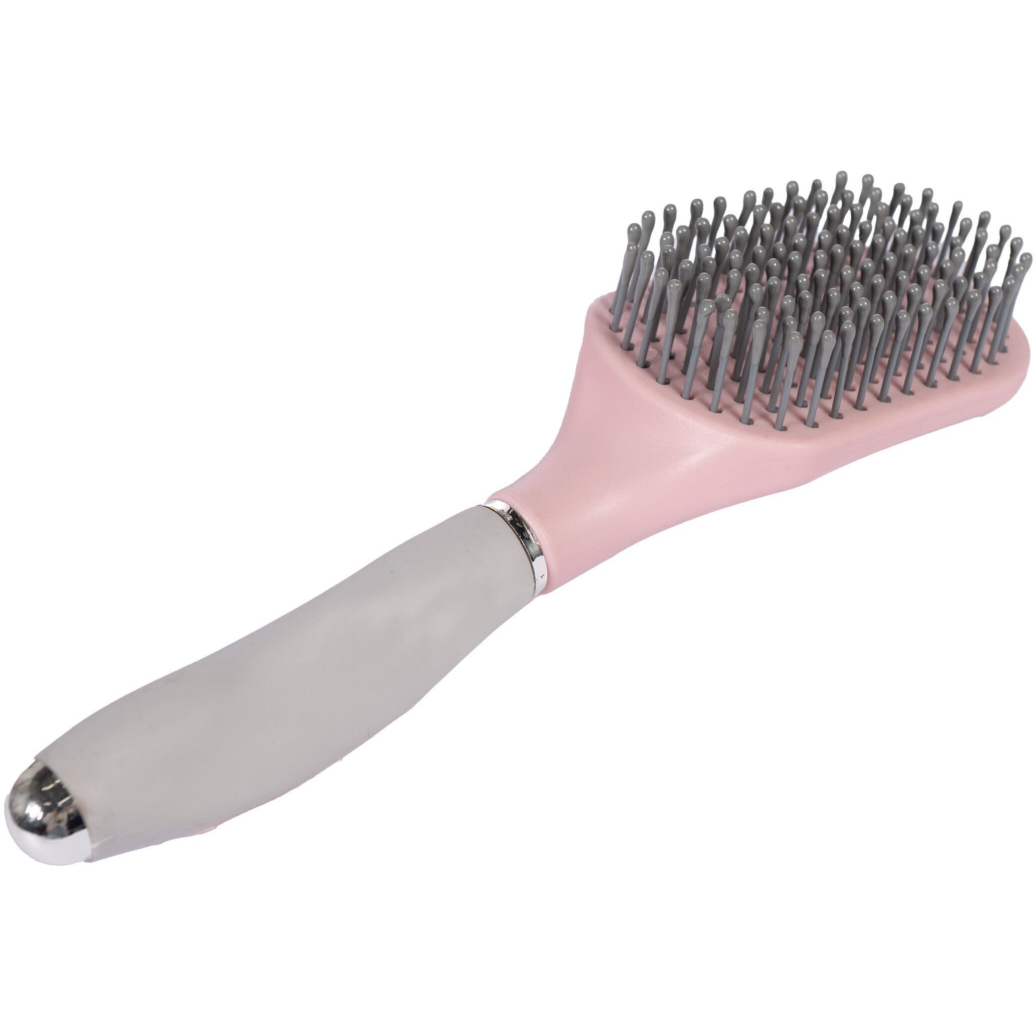 Schweif- und Mähnenbürste SOFT hellrosa/hellgrau
